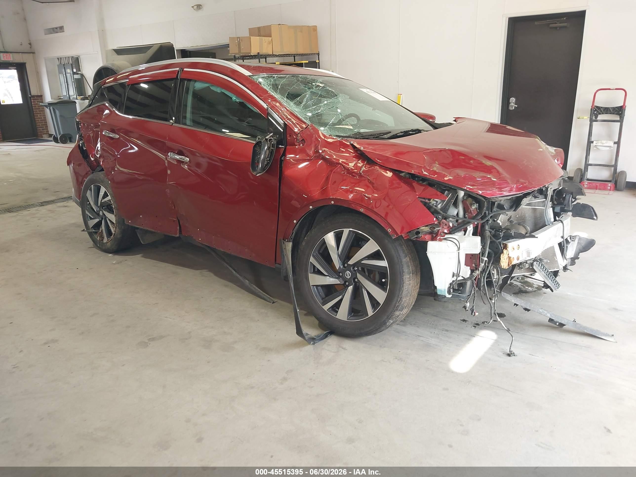 2017 Nissan Murano Platinum, VIN 5N1AZ2MH0HN107419 — Front end