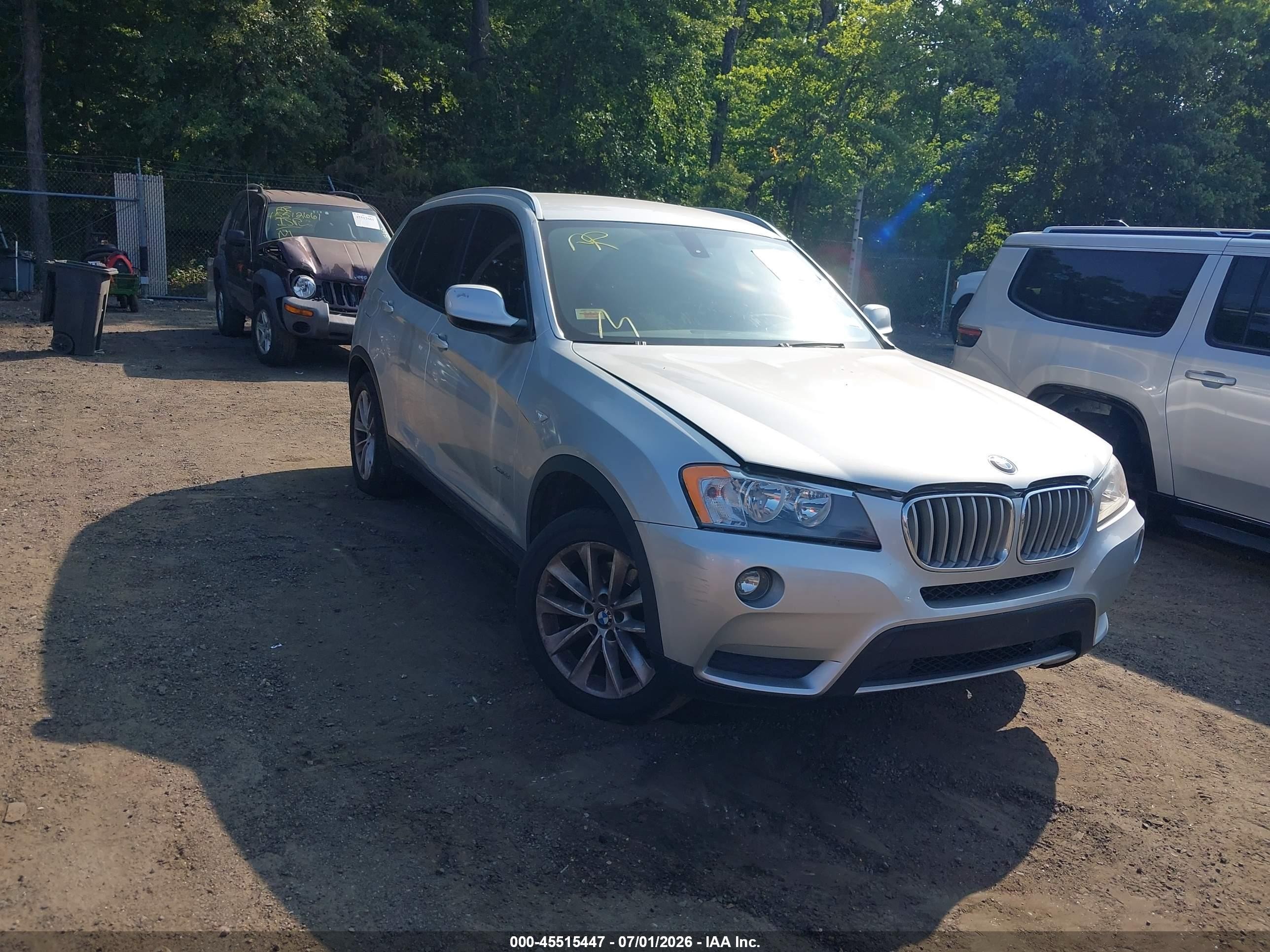2013 BMW X3 xDrive28i, VIN 5UXWX9C54D0A17392 — Обычный износ
