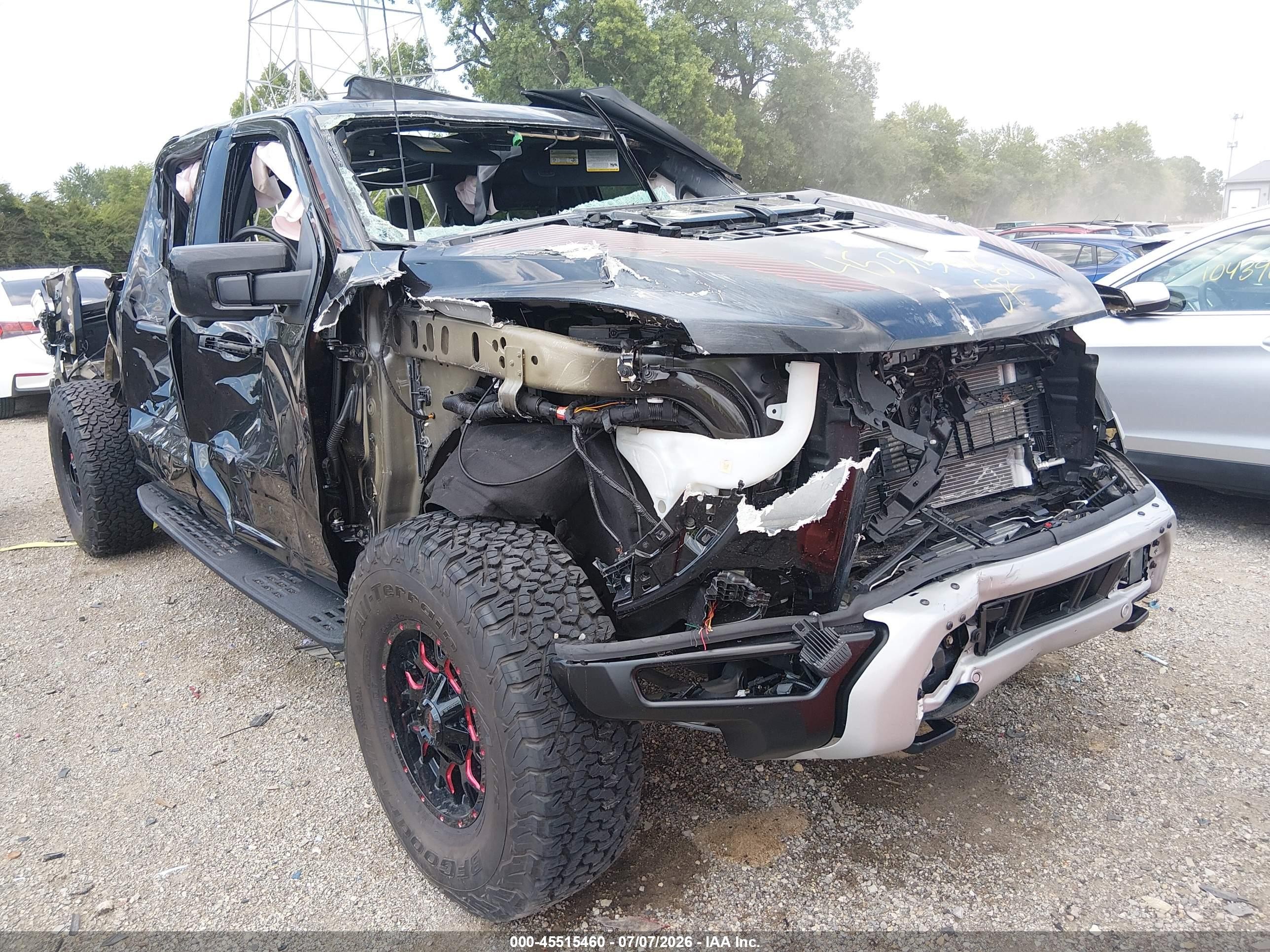 2025 Ford F-150 Raptor, VIN 1FTFW1RG2SFC55814 — Опрокидывание
