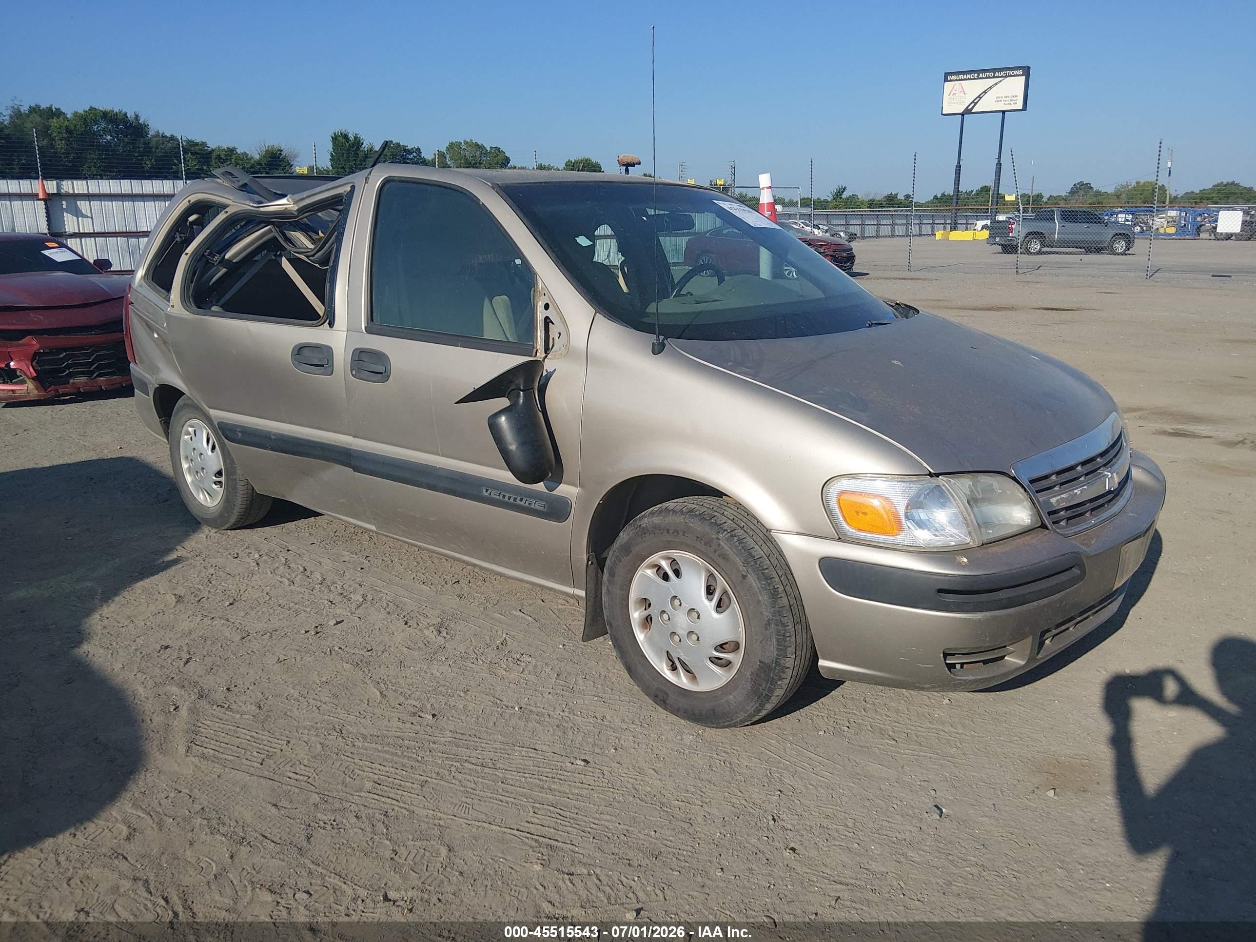 2002 Chevrolet Venture Plus 1SB, VIN 1GNDU03E52D193357 — Roof