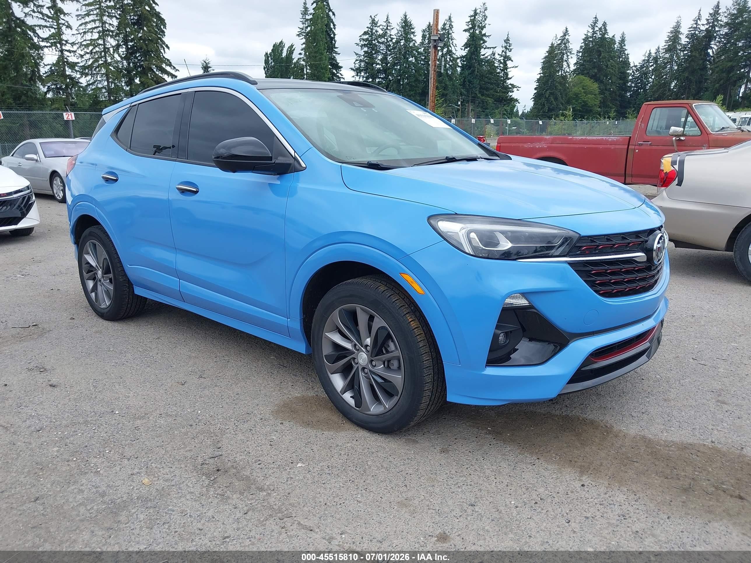 2021 Buick Encore GX Essence, VIN KL4MMGSL4MB176852 — Rear end