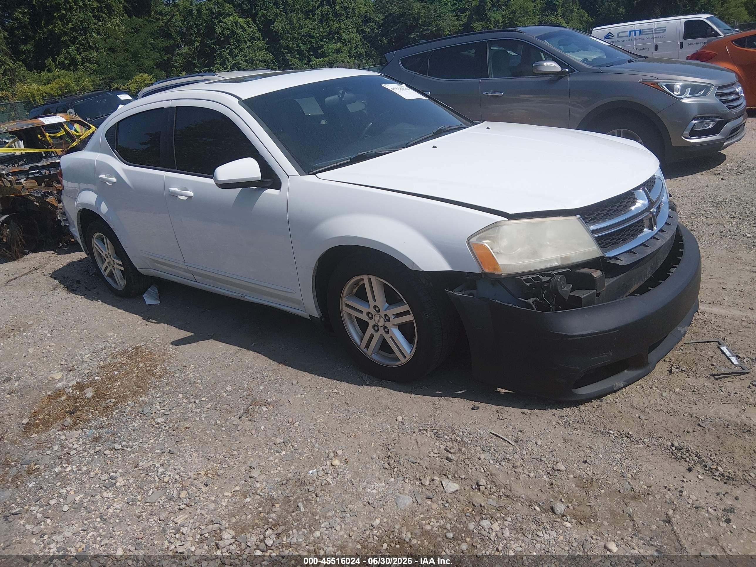 2013 Dodge Avenger SXT, VIN 1C3CDZCG4DN663454 — Обычный износ