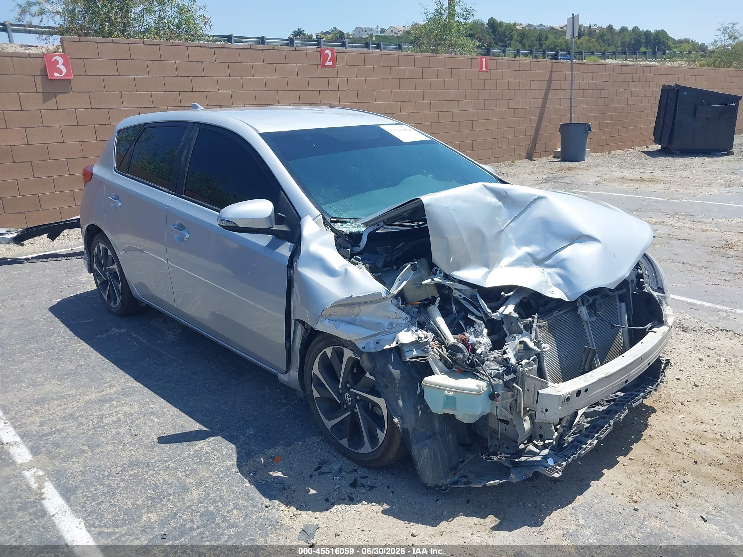 2016 Scion iM, VIN JTNKARJE6GJ506680 — Front end