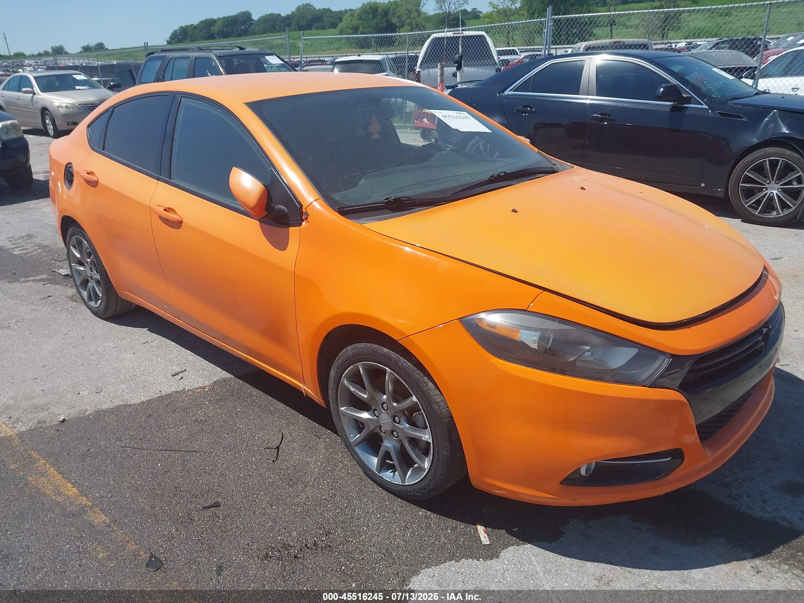 2014 Dodge Dart SXT, VIN 1C3CDFBBXED786767 — Rear end