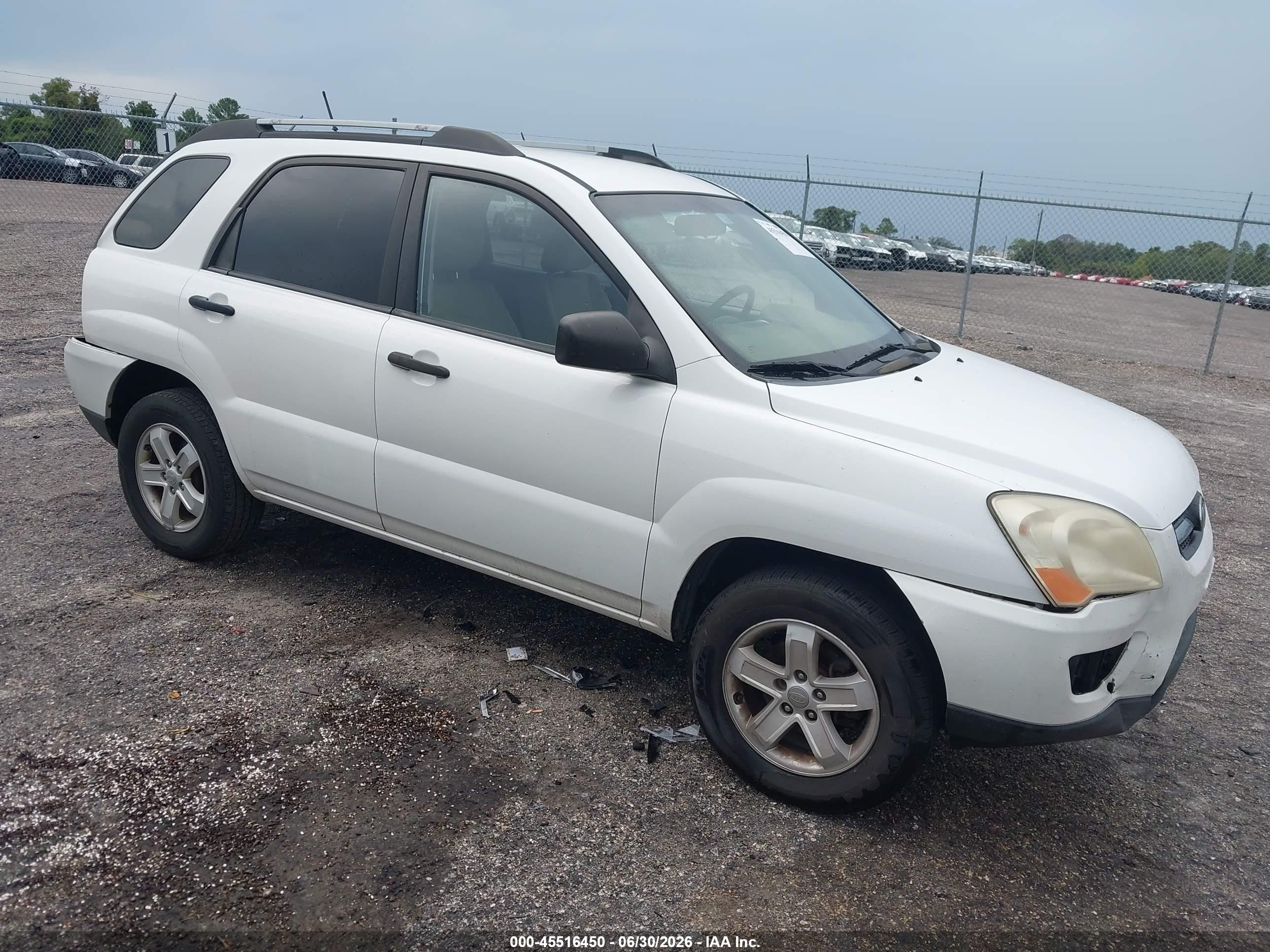 2010 Kia Sportage LX, VIN KNDKGCA38A7734182 — Rear end