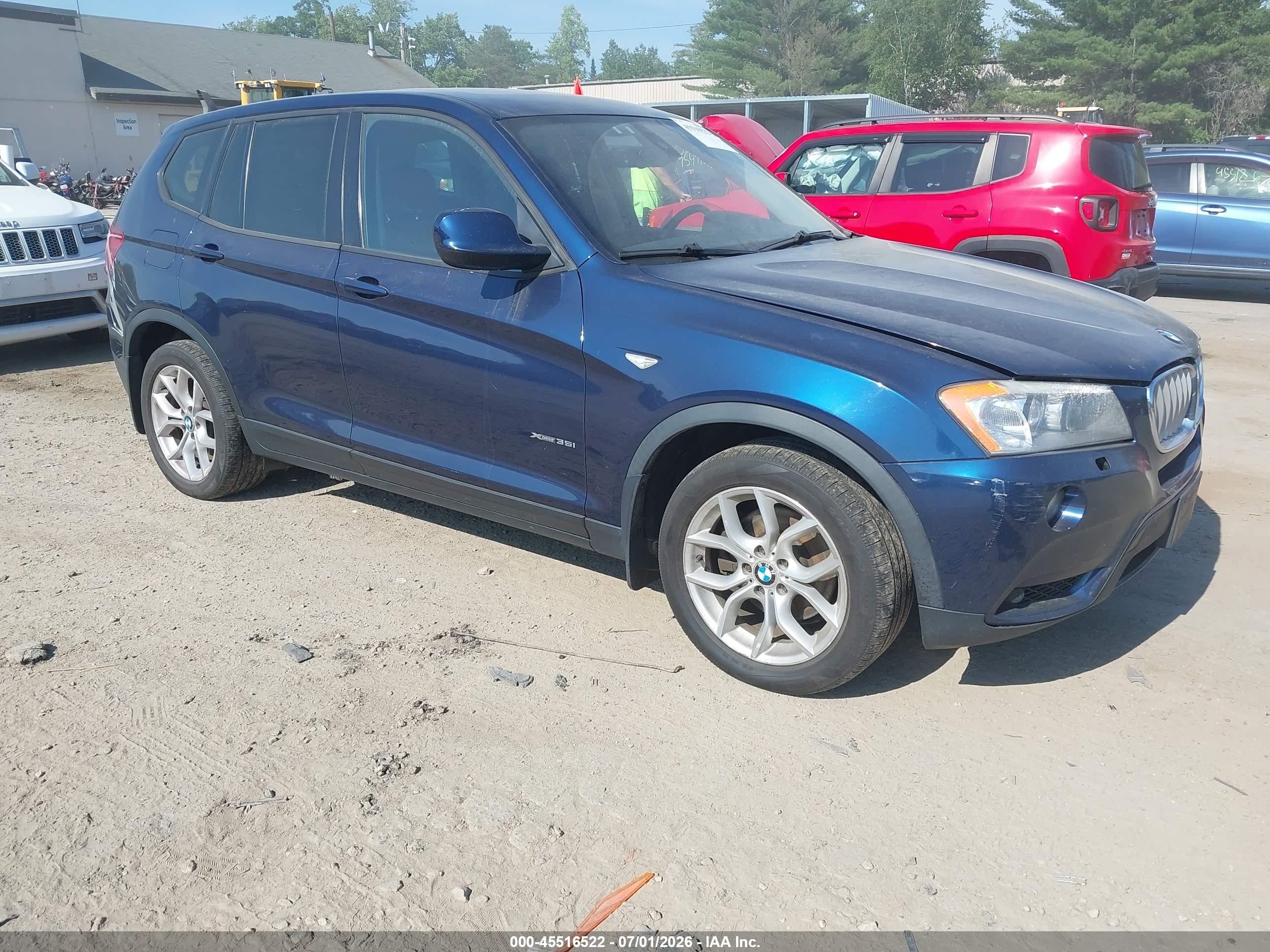 2011 BMW X3 35i, VIN 5UXWX7C58BL731572 — Side