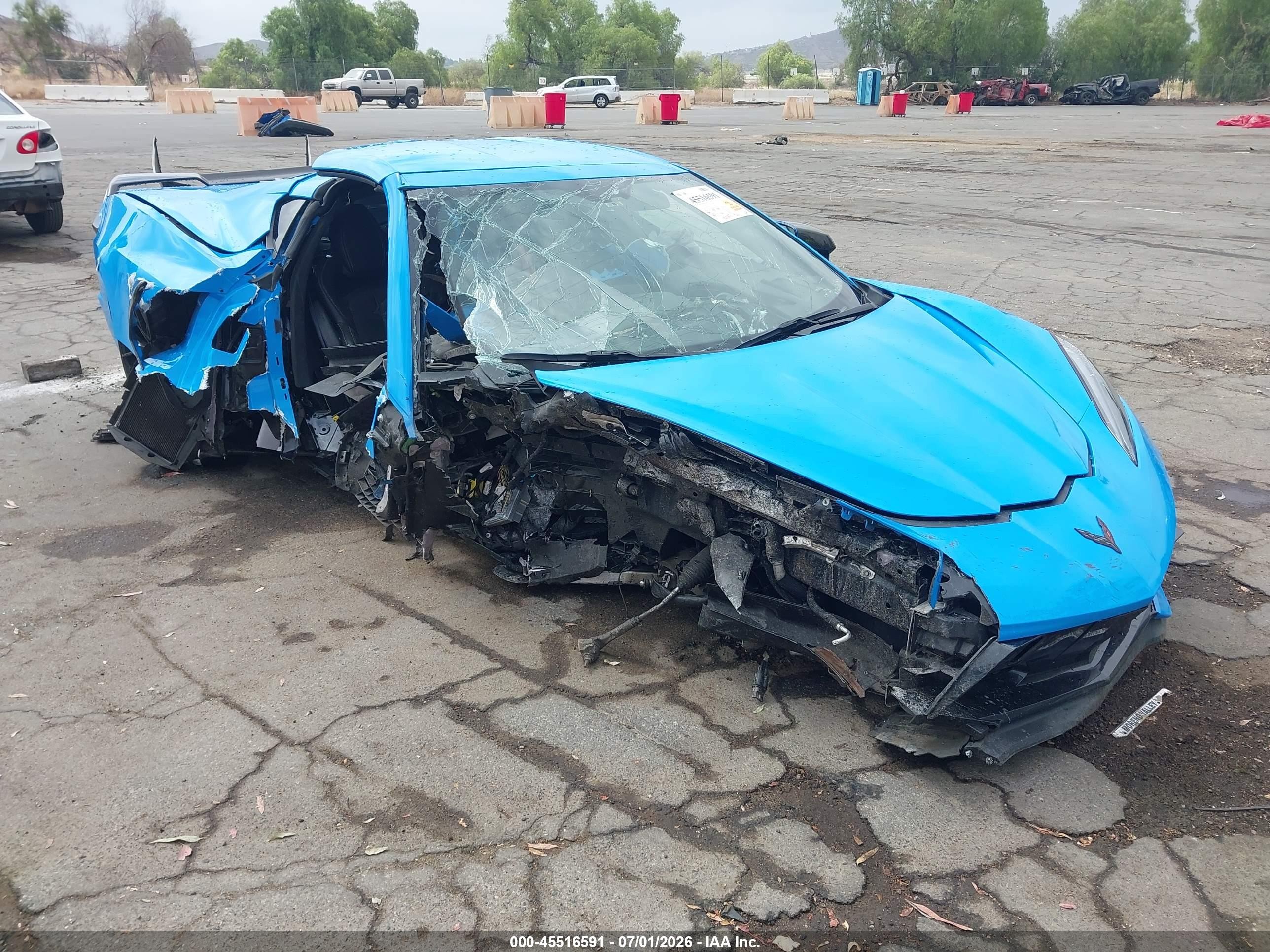 2022 Chevrolet Corvette 3LT, VIN 1G1YC2D47N5102353 — Biohazard / chemical