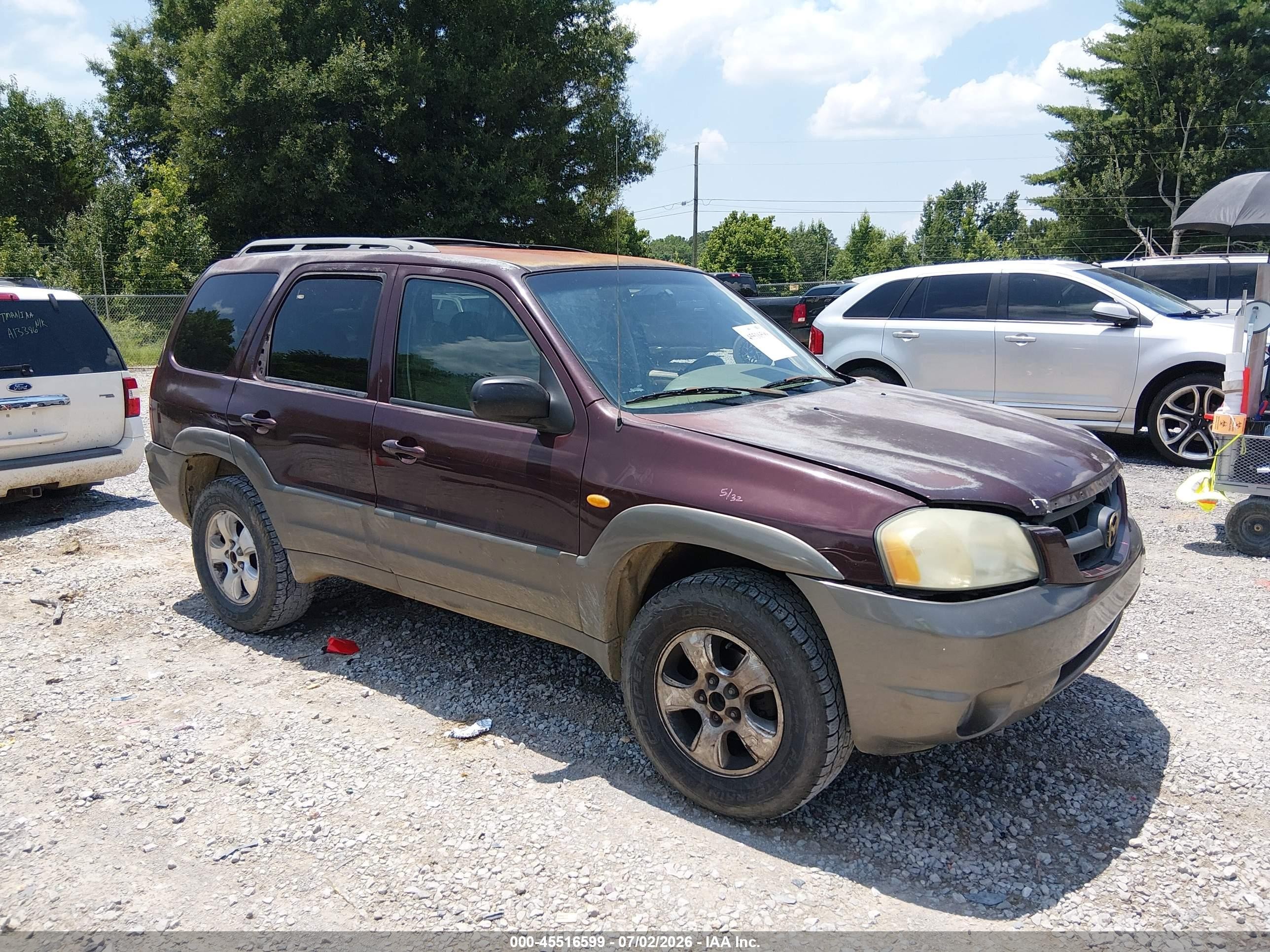 2002 Mazda Tribute LX, VIN 4F2YU091X2KM24201 — All over