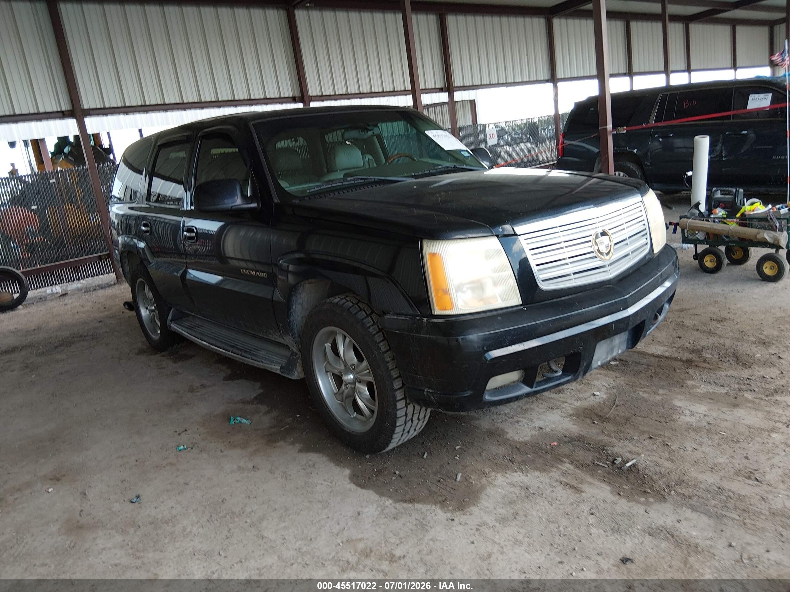 2002 Cadillac Escalade, VIN 1GYEC63T82R104332 — Зад