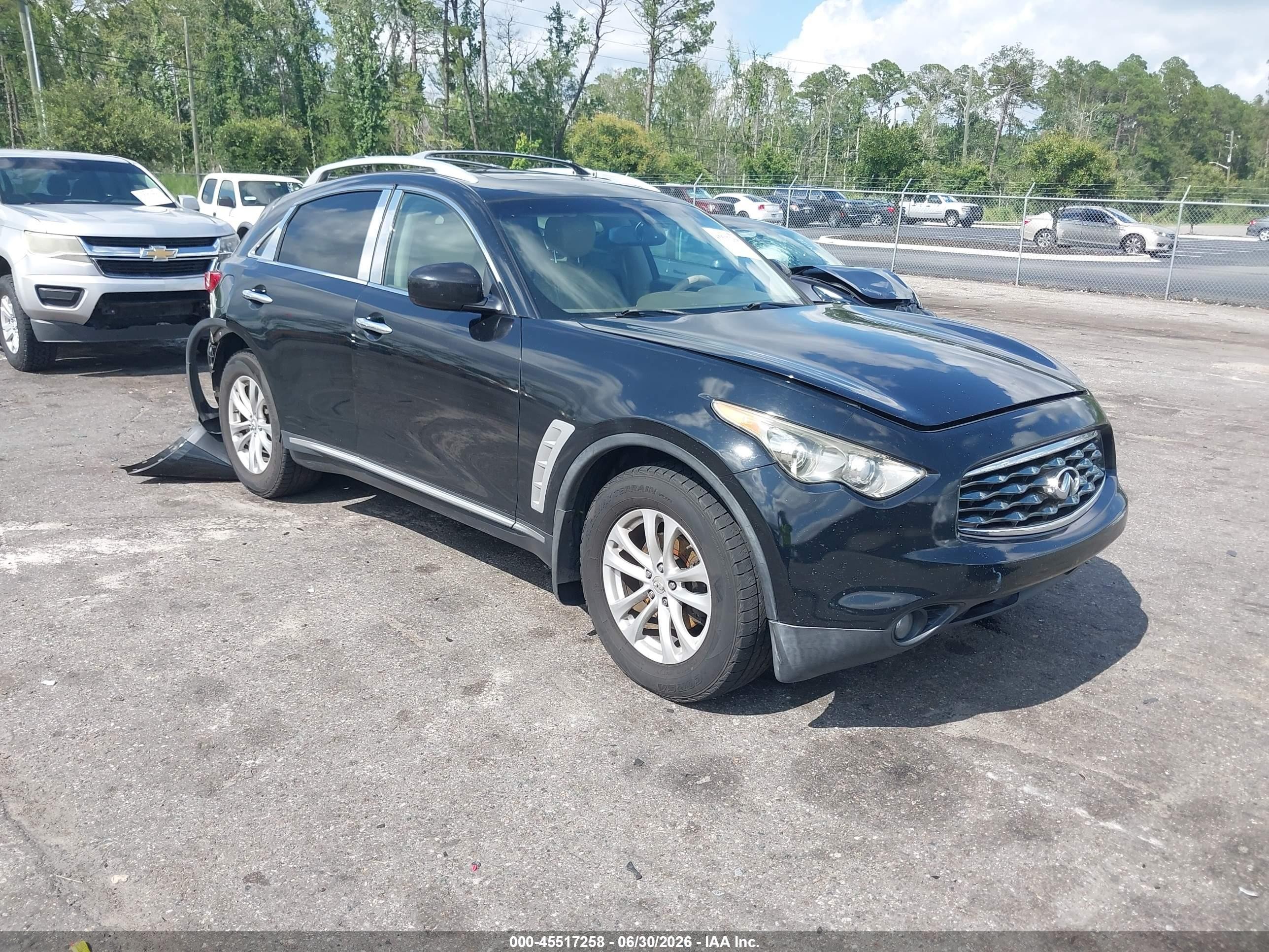 2010 Infiniti FX, VIN JN8AS1MU2AM801383 — All over