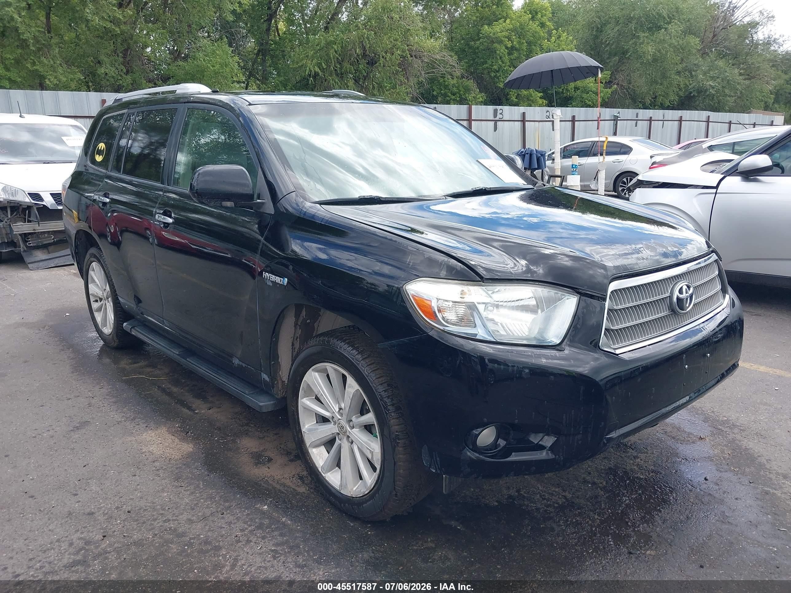 2009 Toyota Highlander Limited, VIN JTEEW44A492030422 — Front end
