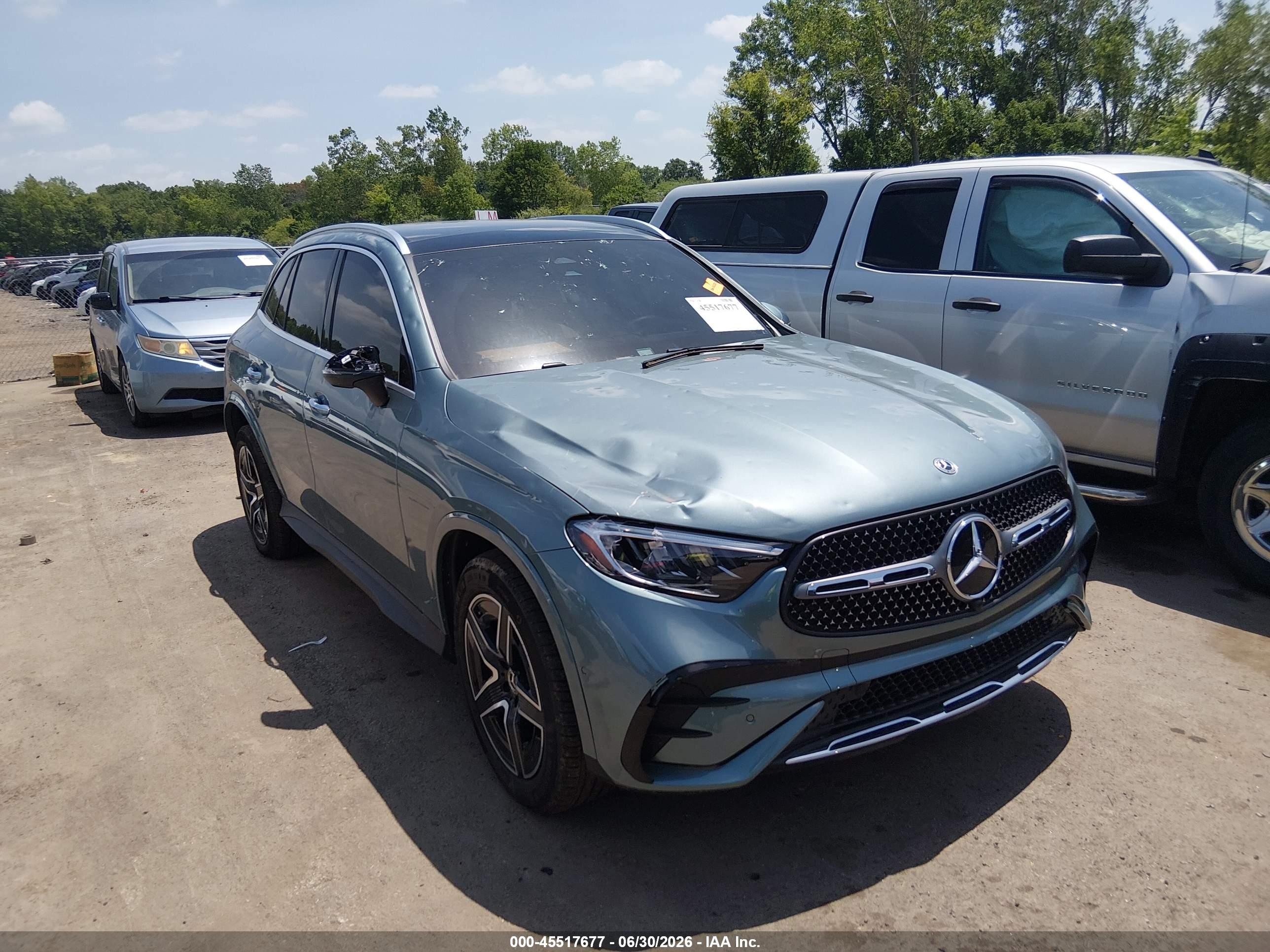 2025 Mercedes-Benz GLC 300, VIN W1NKM4HB3SF393981 — Hail