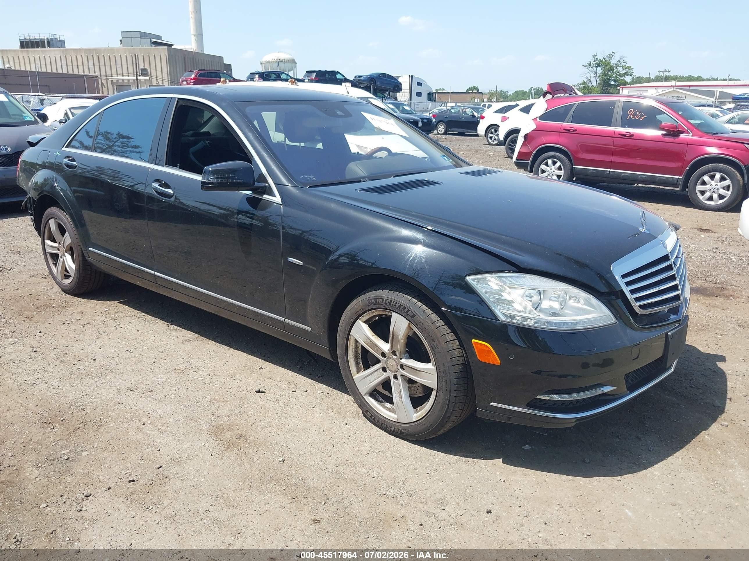 2012 Mercedes-Benz S 550, VIN WDDNG9EBXCA453501 — Front end