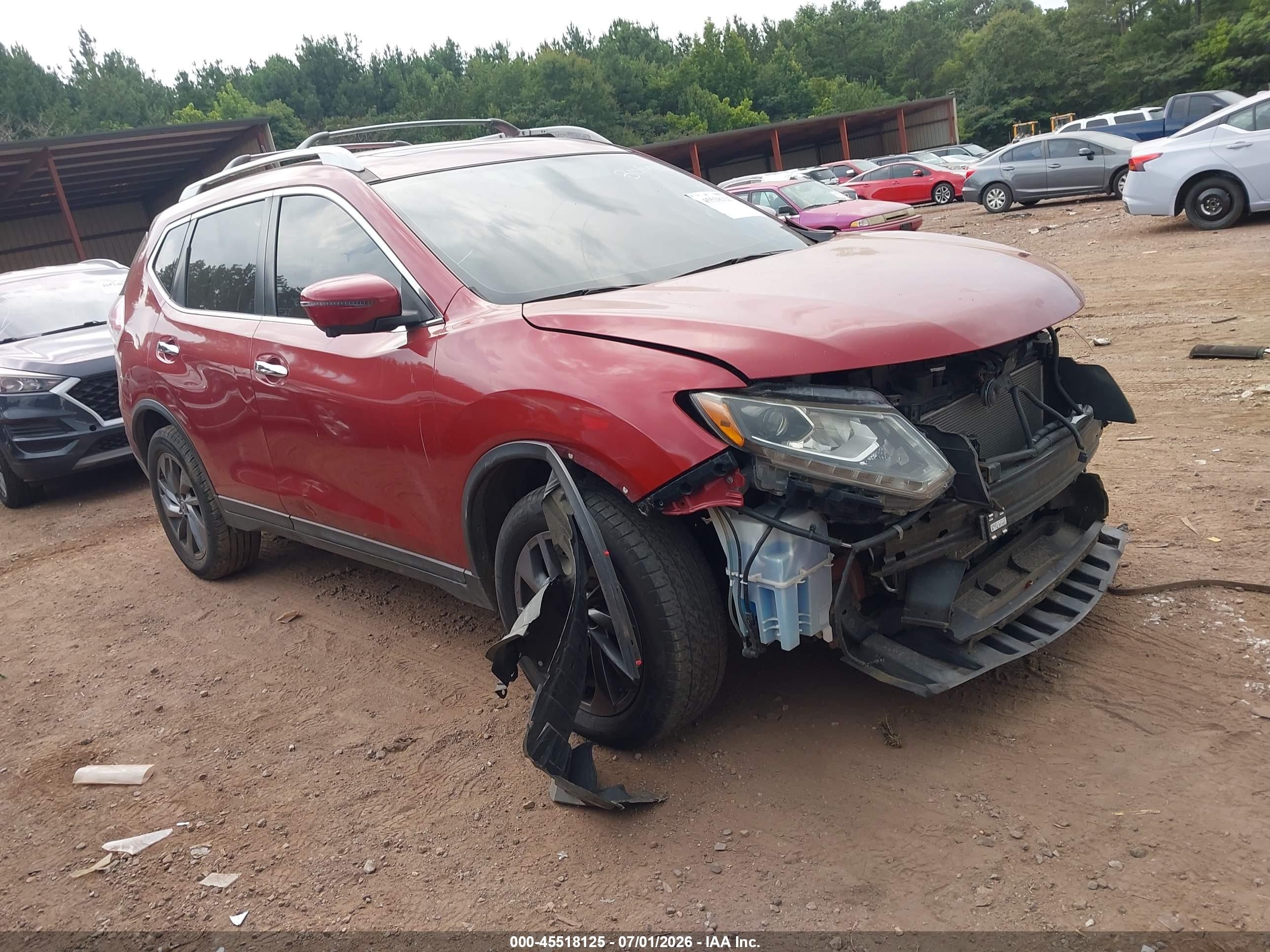 2016 Nissan Rogue SV, VIN 5N1AT2MV9GC792649 — Biohazard / chemical
