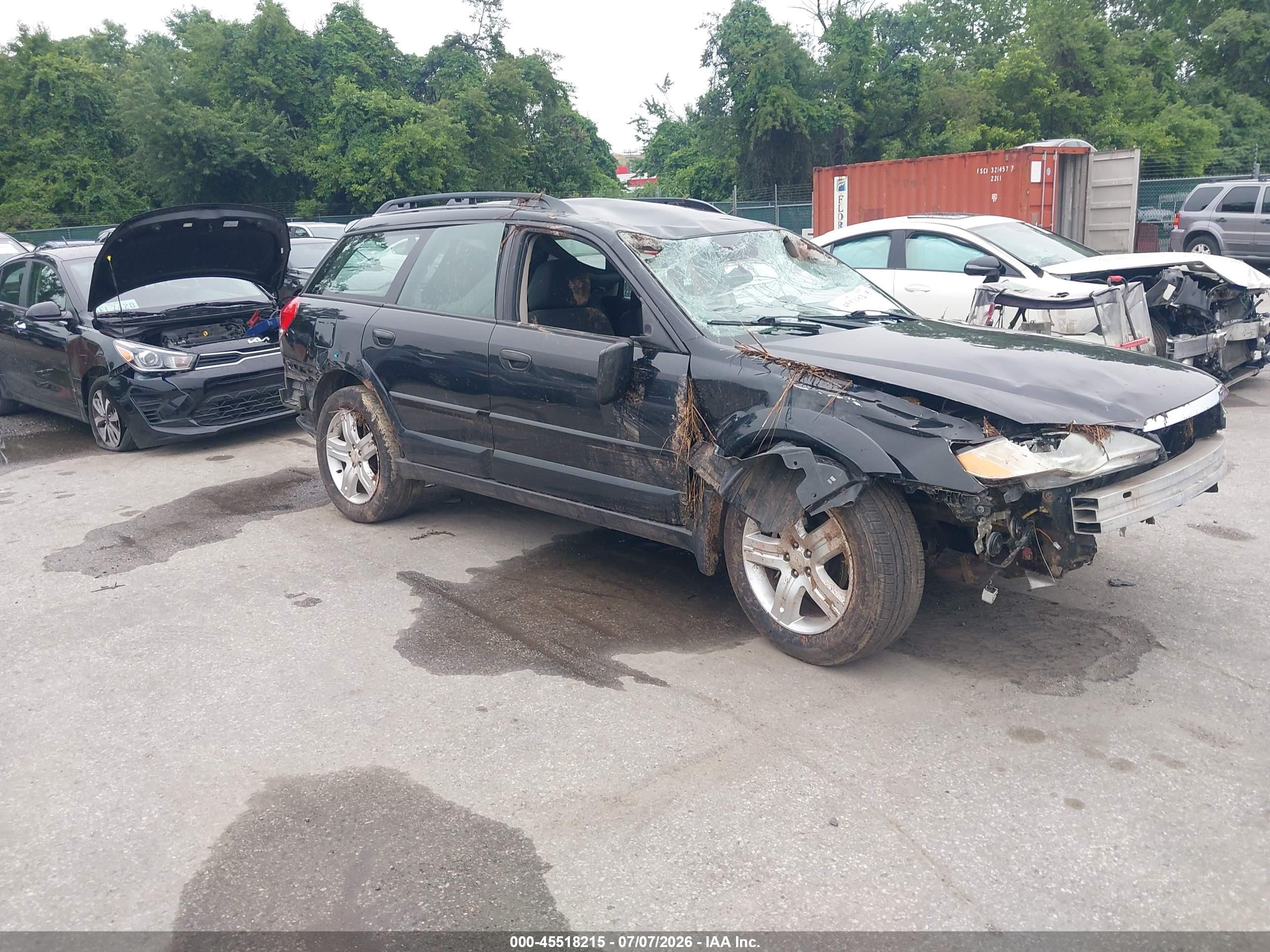 2008 Subaru Outback, VIN 4S4BP60C687319175 — Rollover