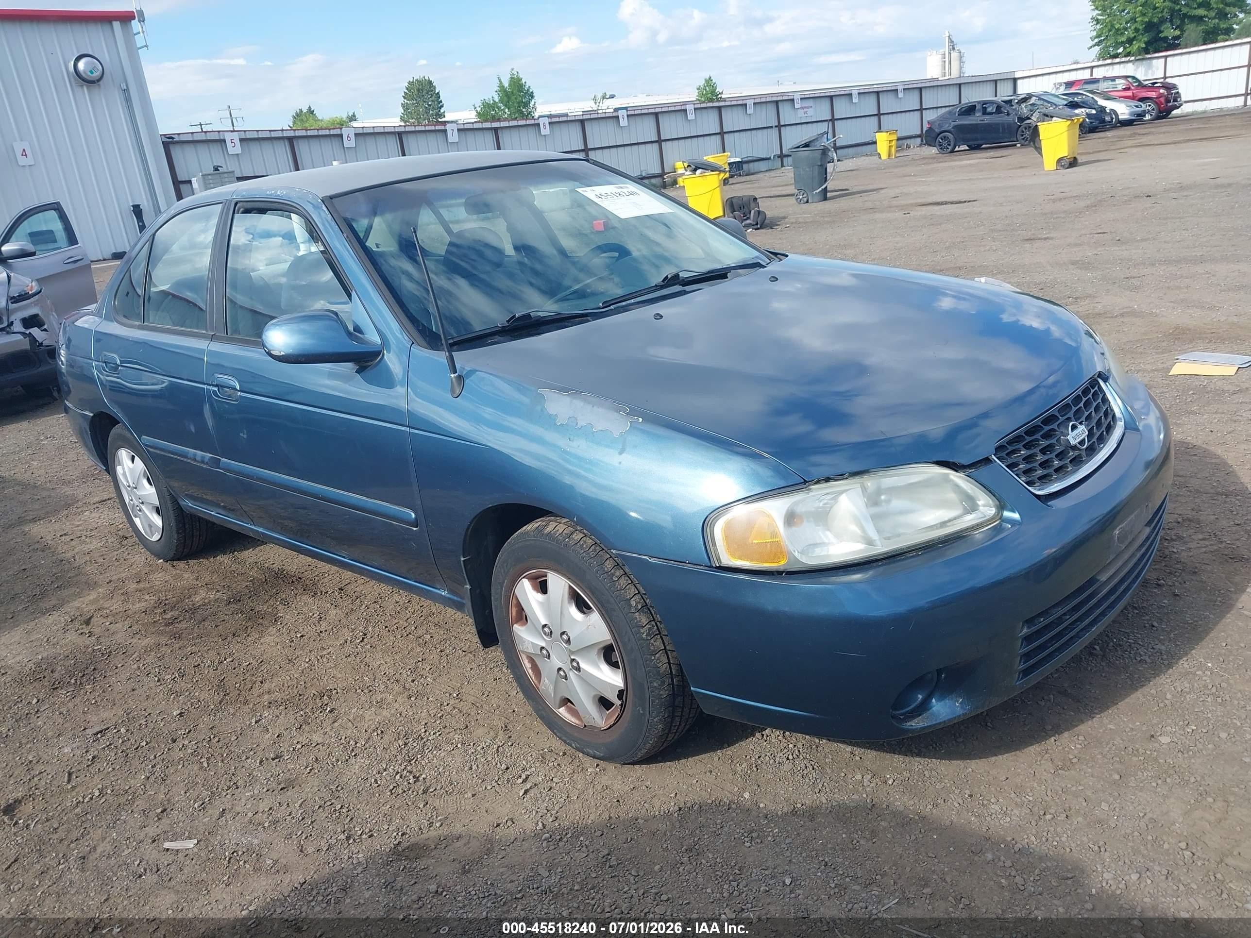 2002 Nissan Sentra GXE, VIN 3N1CB51D02L589517 — Rear end