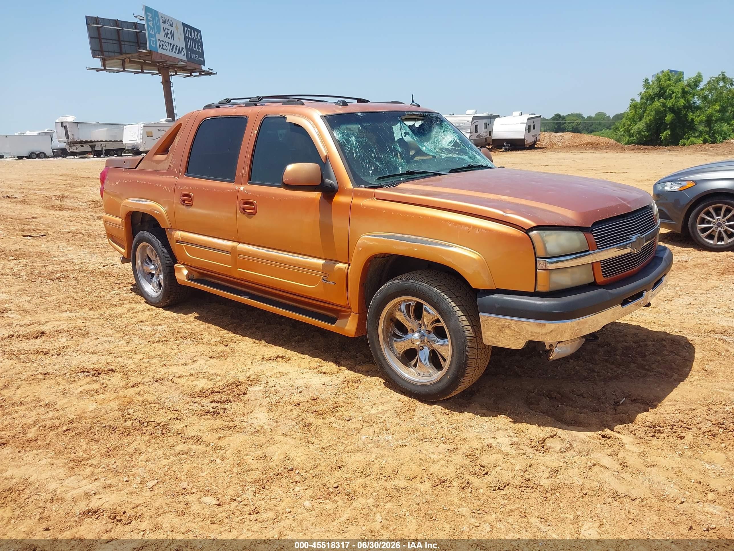 2004 Chevrolet Avalanche Z71, VIN 3GNEK12T44G220117 — Hail