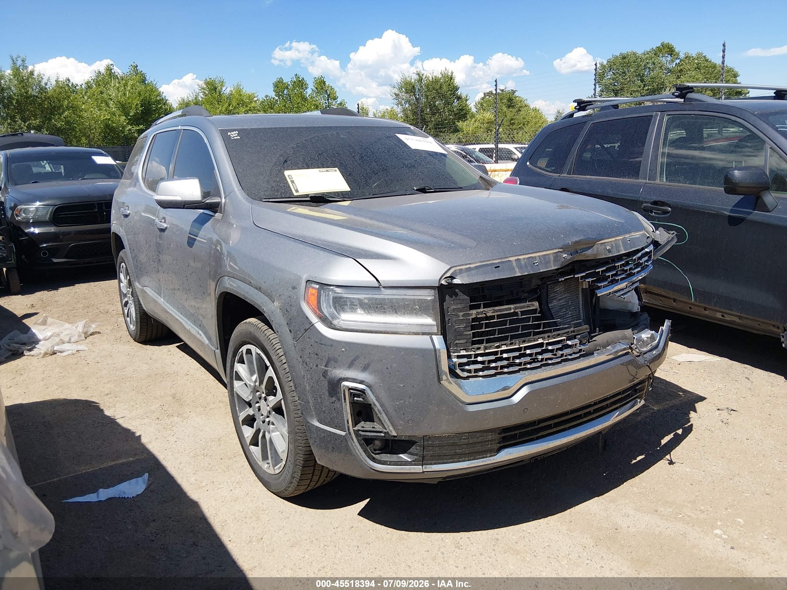 2022 GMC Acadia Denali, VIN 1GKKNXLS4NZ155562 — Front end