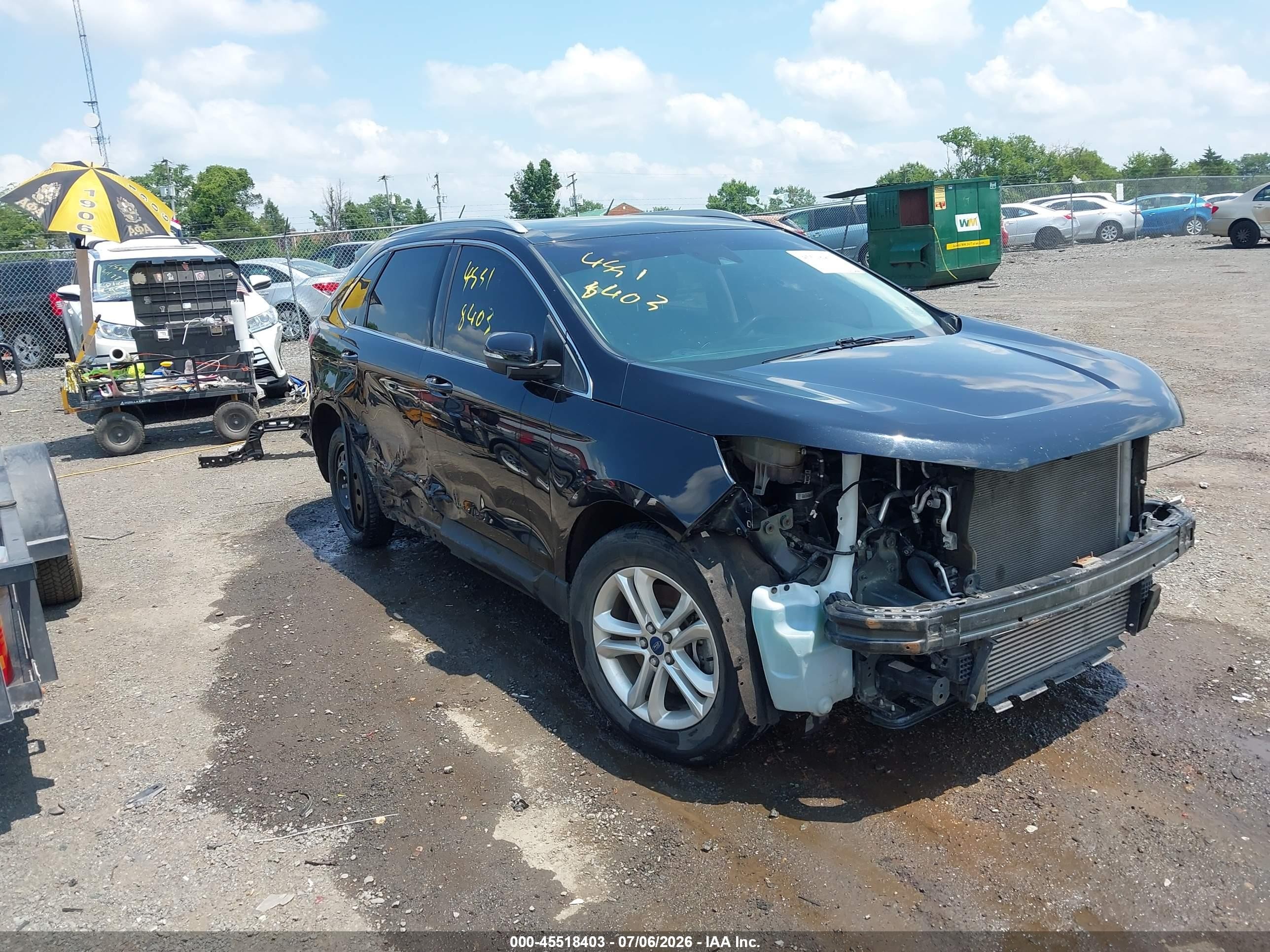 2019 Ford Edge SEL, VIN 2FMPK4J95KBB95068 — Front end