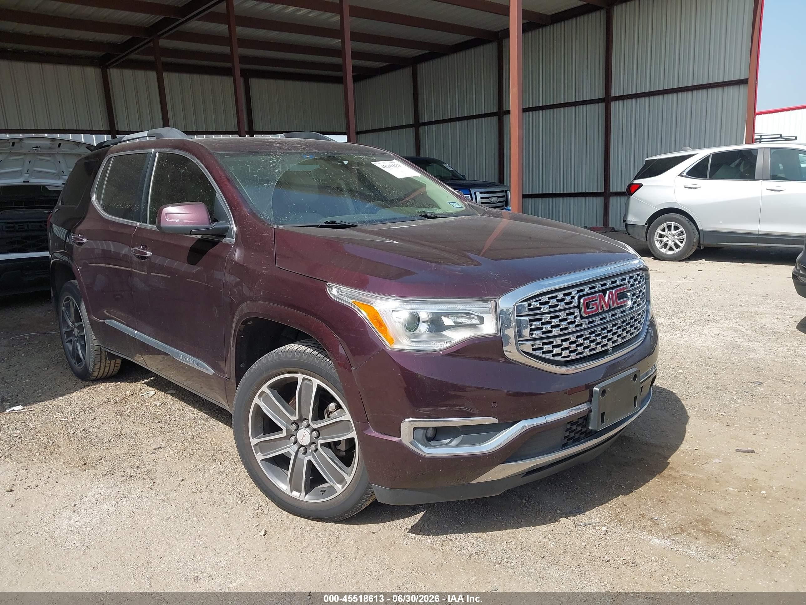 2018 GMC Acadia Denali, VIN 1GKKNPLS3JZ122563 — Rear end