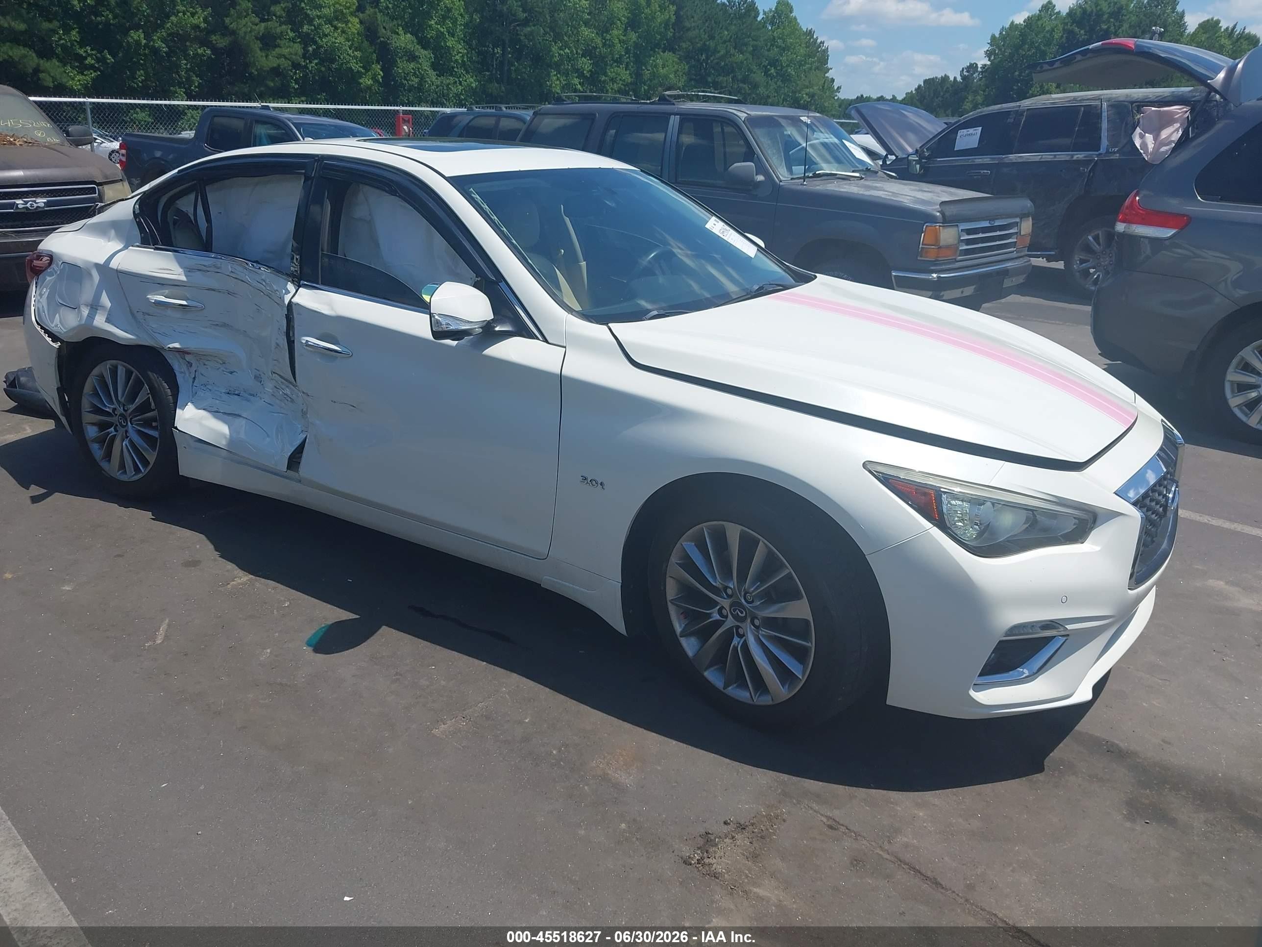 2018 Infiniti Q50 Sport, VIN JN1EV7AP6JM350063 — Rear end