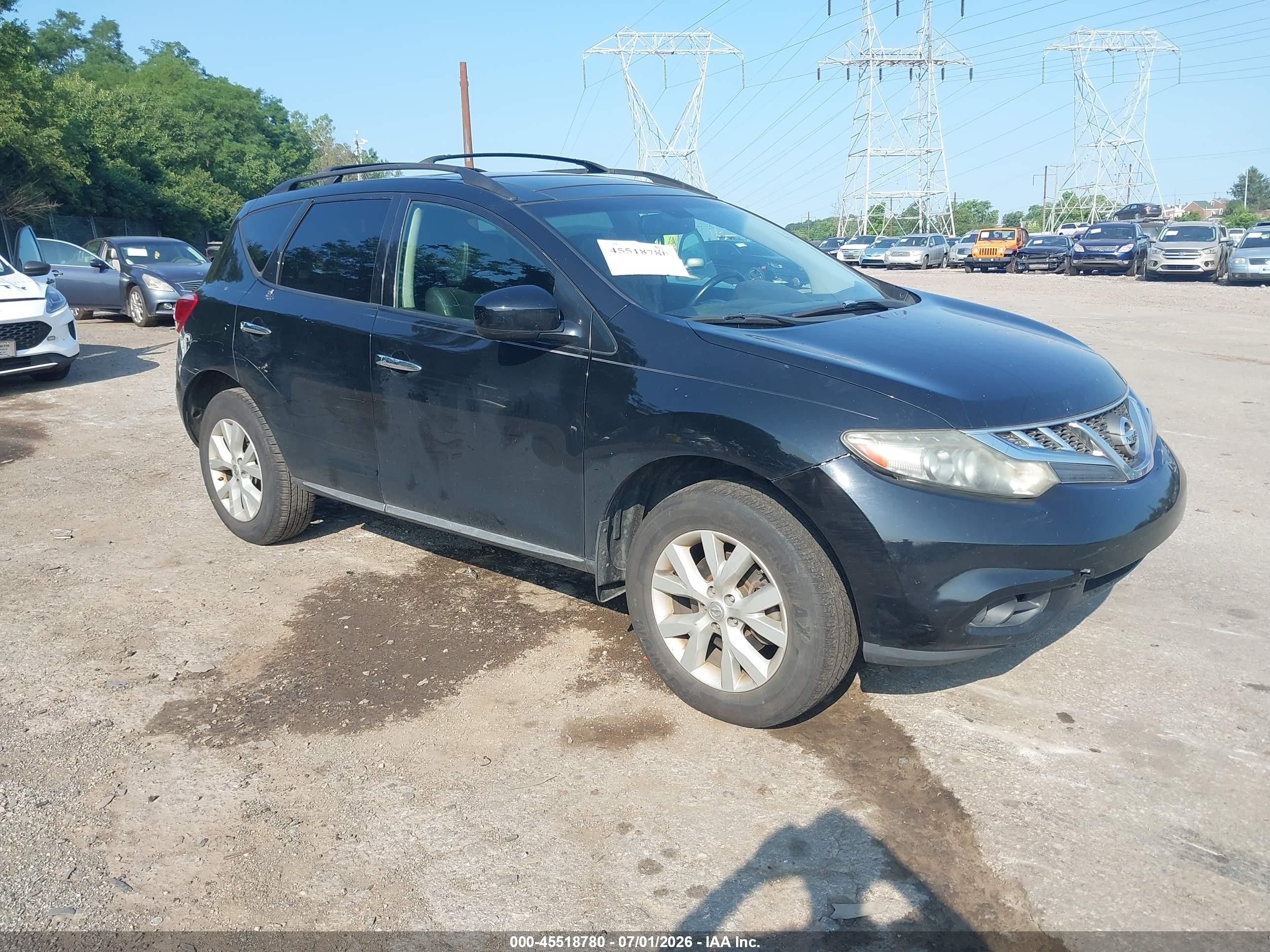 2011 Nissan Murano SL, VIN JN8AZ1MWXBW185824 — Normal wear