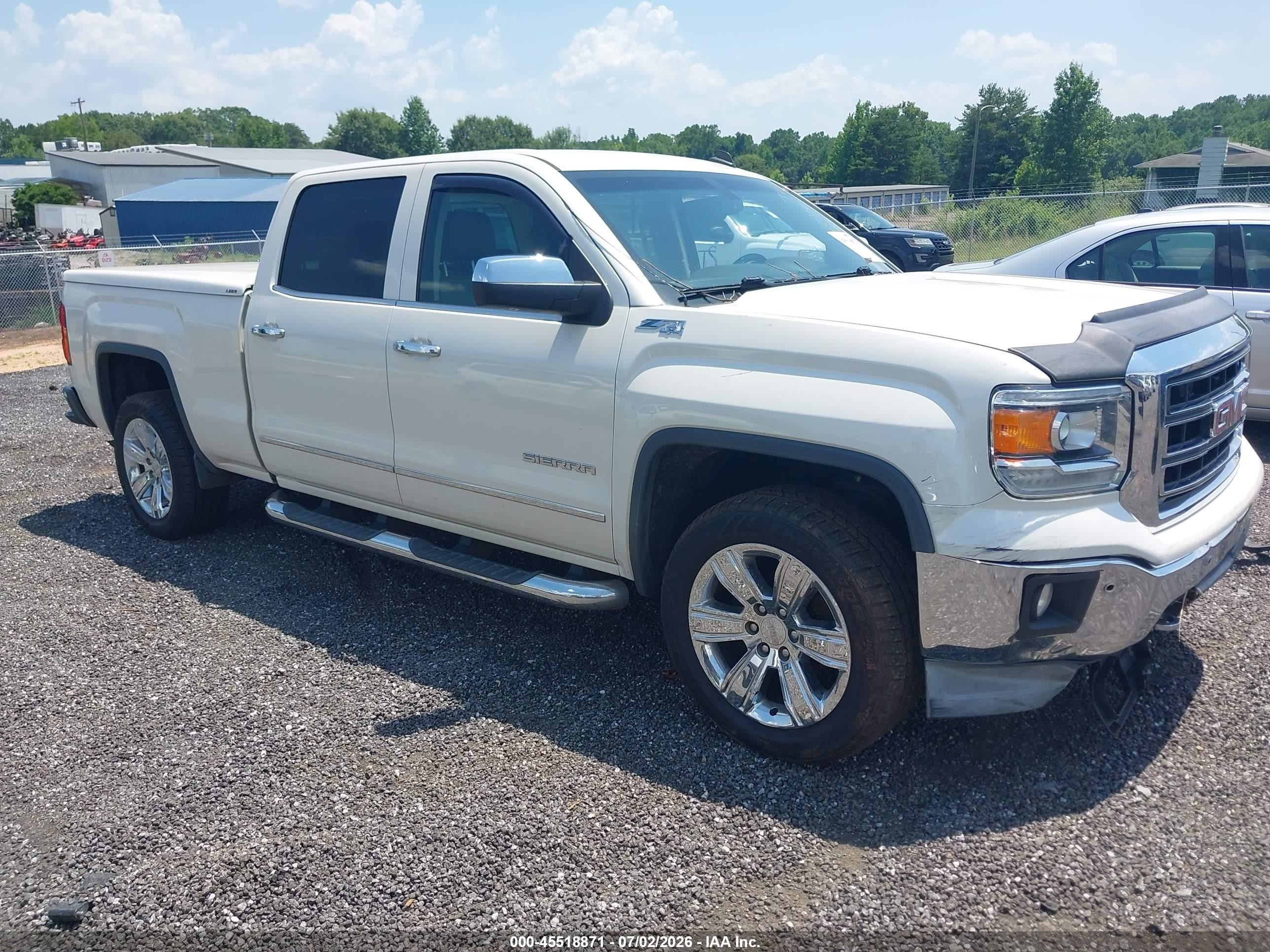 2014 GMC Sierra 1500 SLT, VIN 3GTU2VEC1EG318160 — Front end