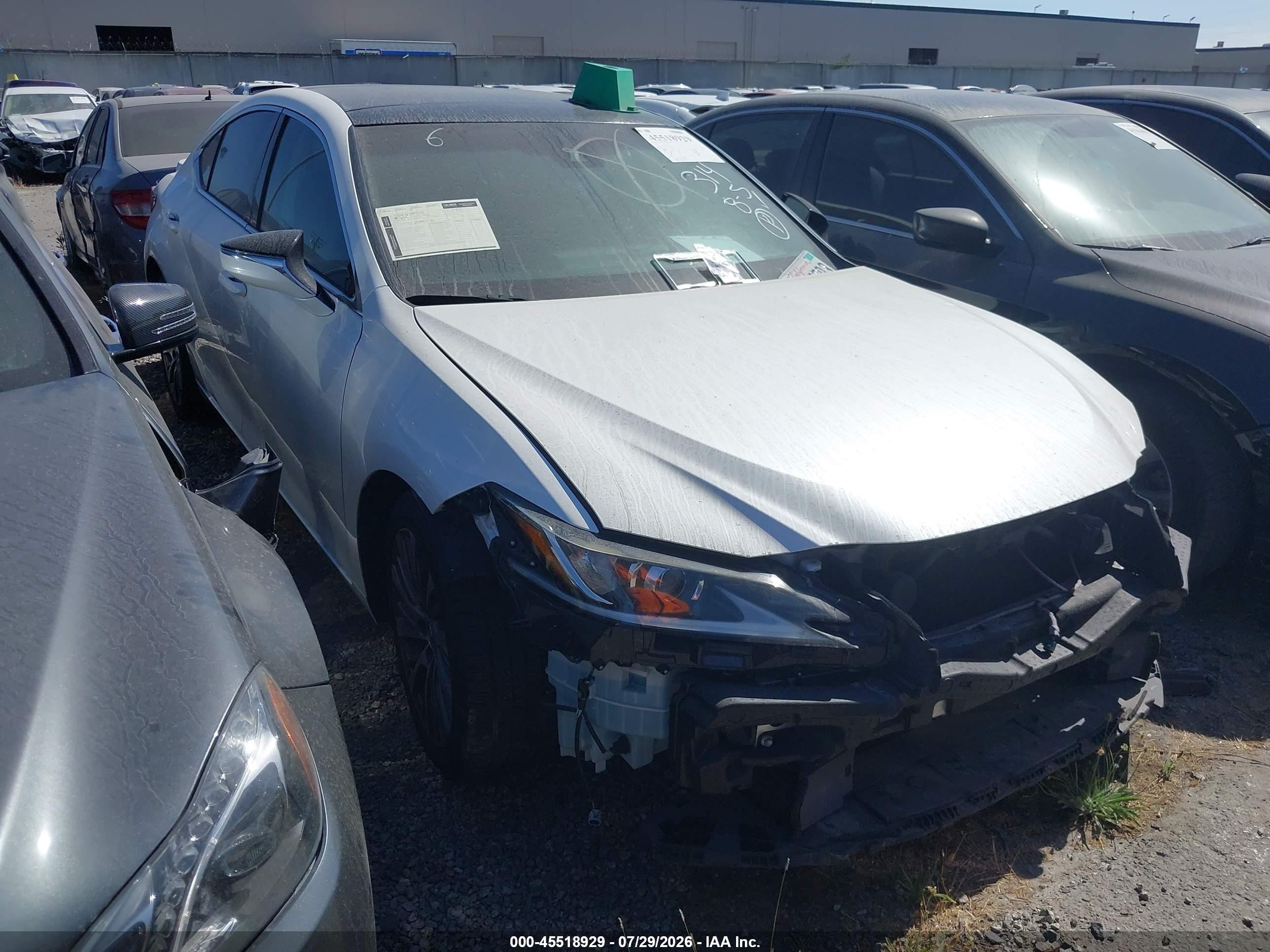 2021 Lexus ES 350, VIN 58ADZ1B16MU094228 — Front end