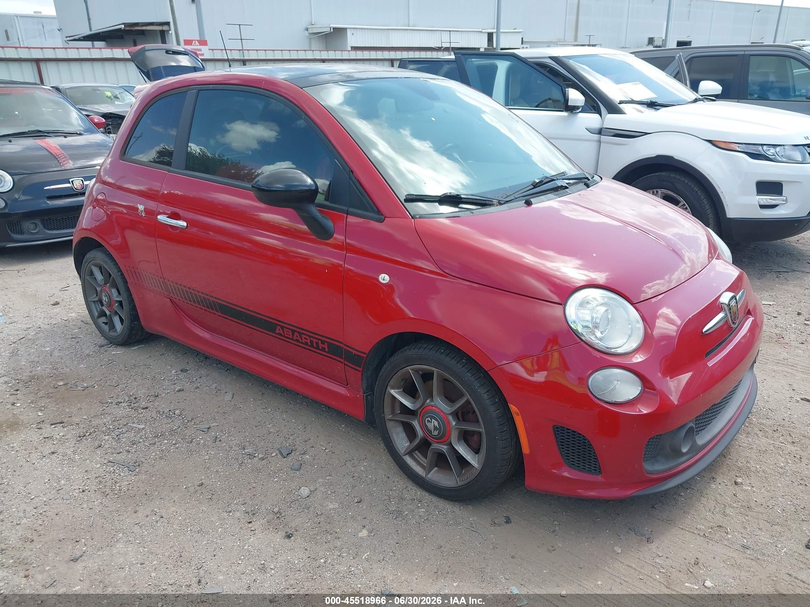 2012 FIAT 500 Abarth, VIN 3C3CFFFH2CT380112 — Normal wear