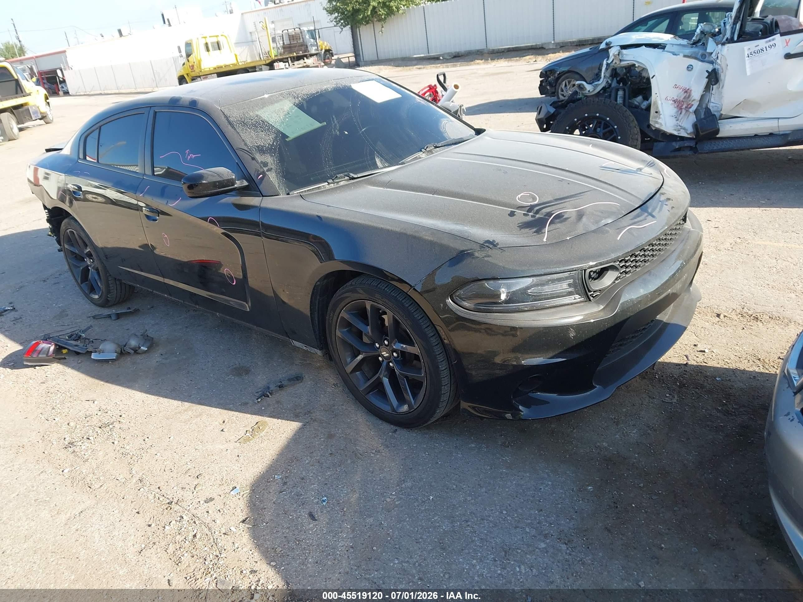 2022 Dodge Charger SXT, VIN 2C3CDXBG8NH120382 — Зад