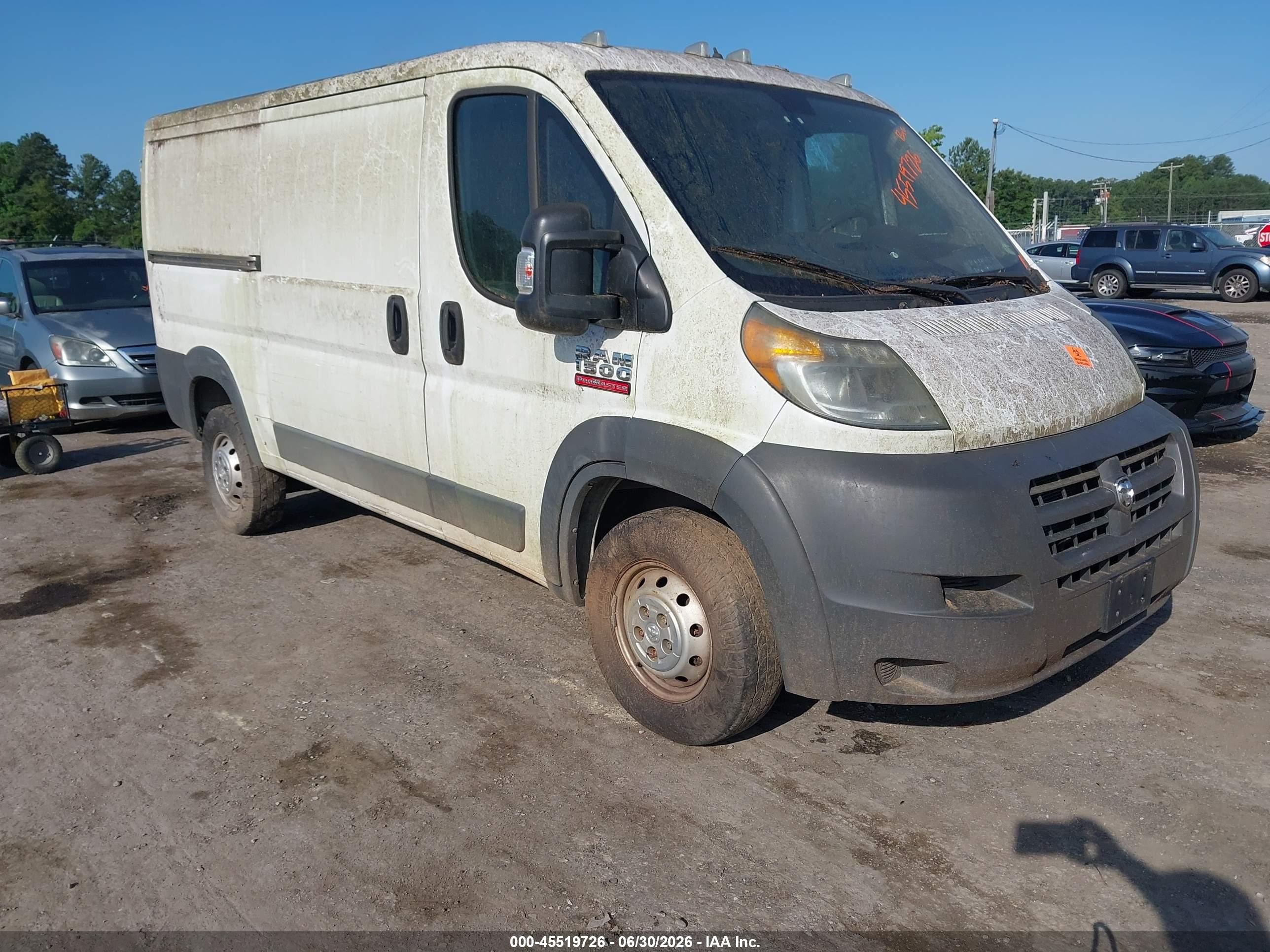 2017 Ram ProMaster Cargo, VIN 3C6TRVAG0HE536260 — Обычный износ
