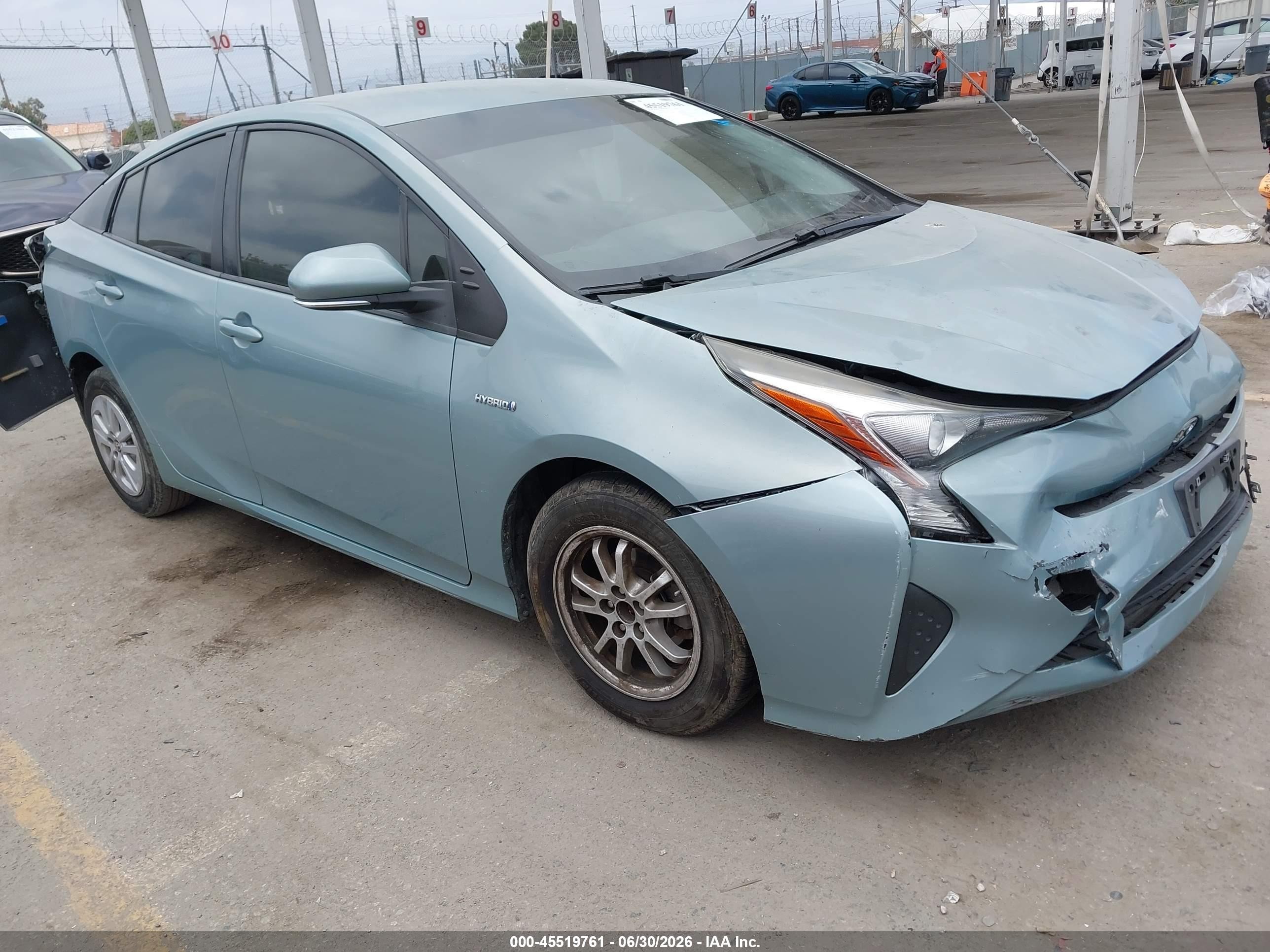 2016 Toyota Prius Two, VIN JTDKBRFU0G3513839 — Rear end