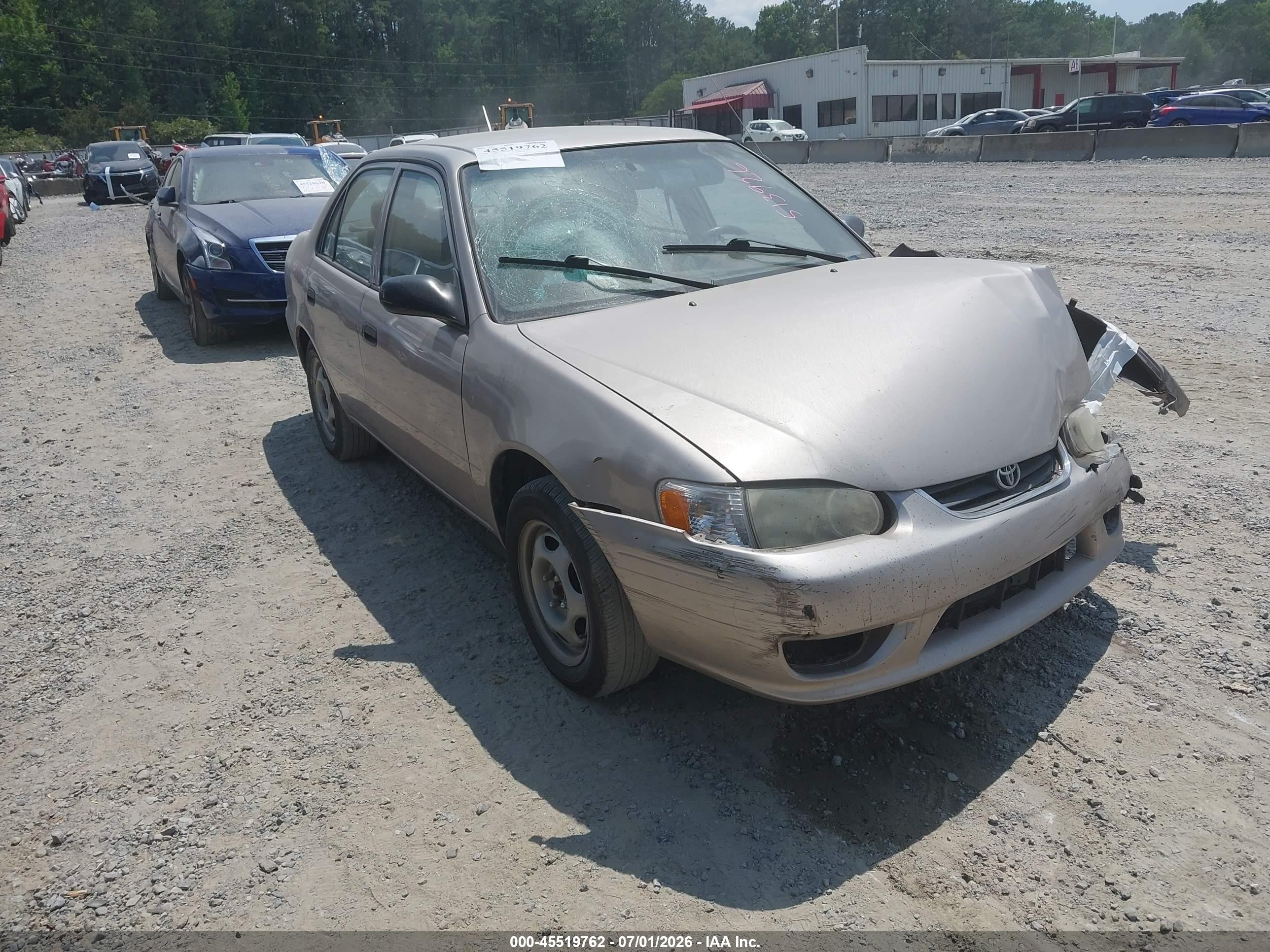 2001 Toyota Corolla CE, VIN 1NXBR12E51Z513926 — Front end