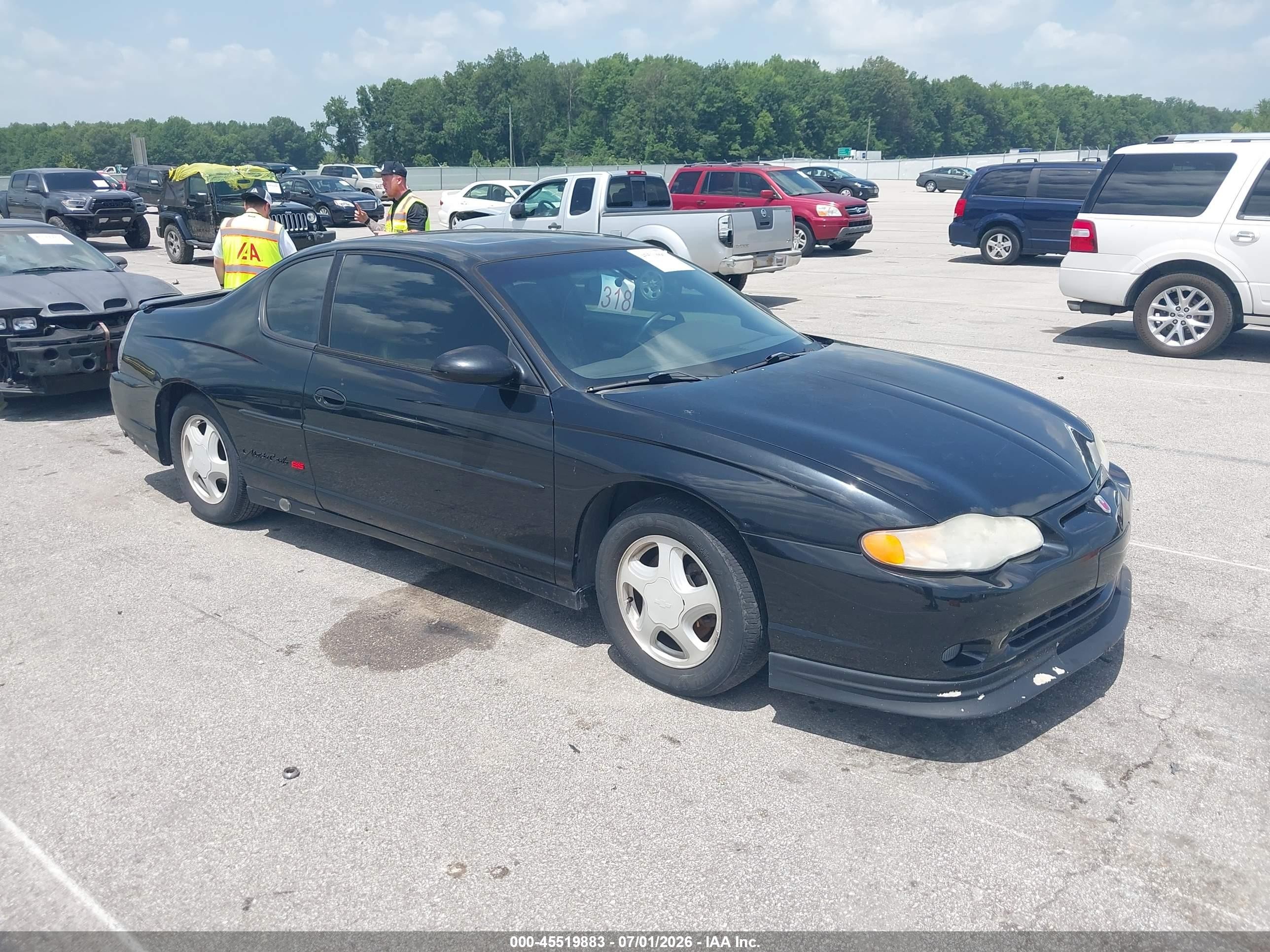 2001 Chevrolet Monte Carlo SS, VIN 2G1WX15K119127118 — Зад