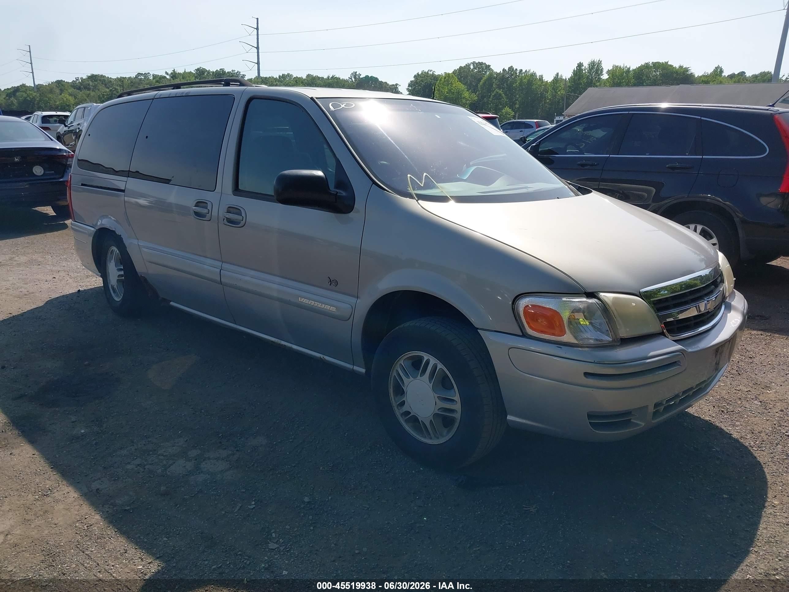 2001 Chevrolet Venture LT, VIN 1GNDX13E91D325127 — Зад