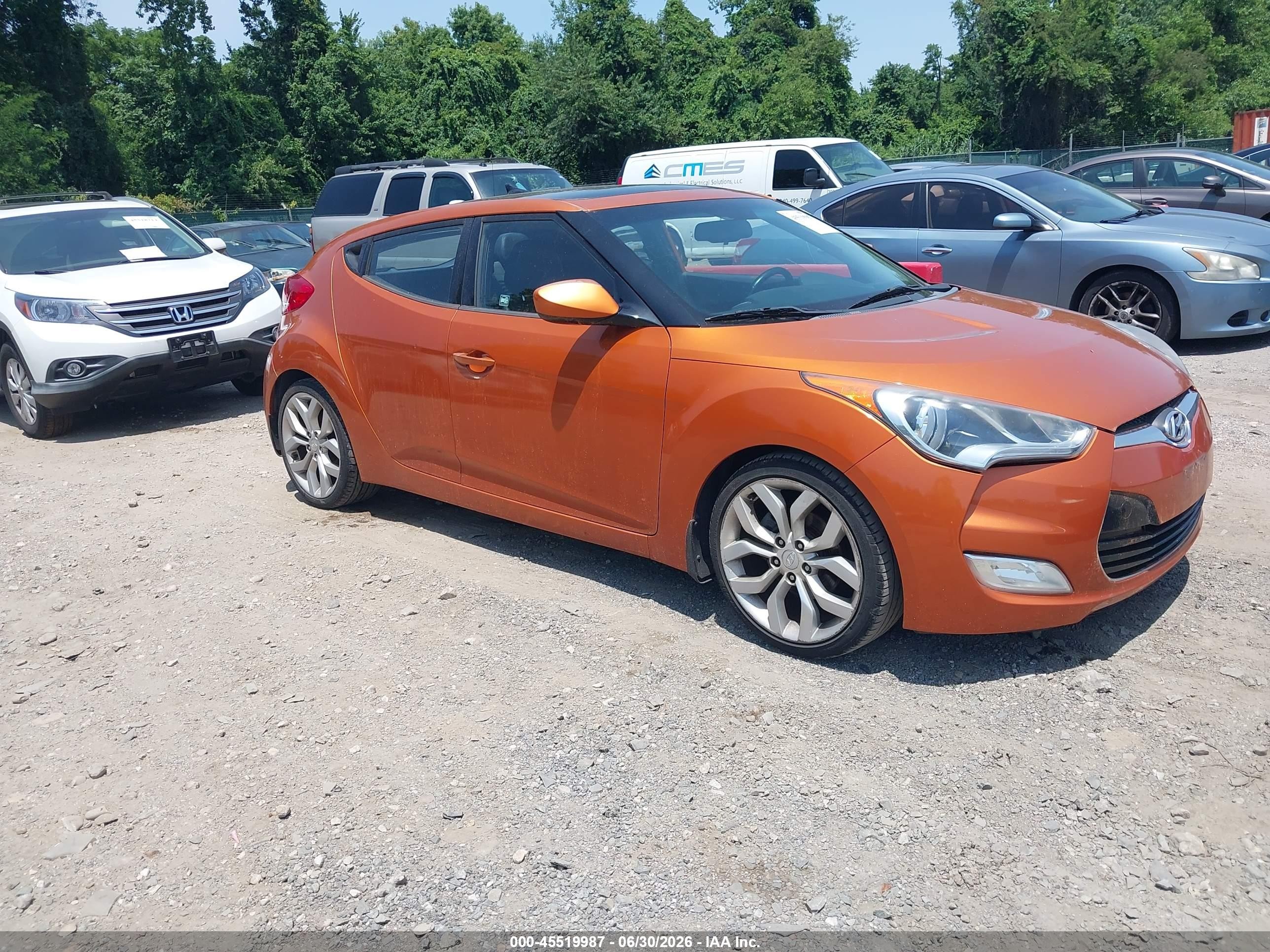 2012 Hyundai Veloster w/Black Int, VIN KMHTC6AD3CU029901 — Обычный износ