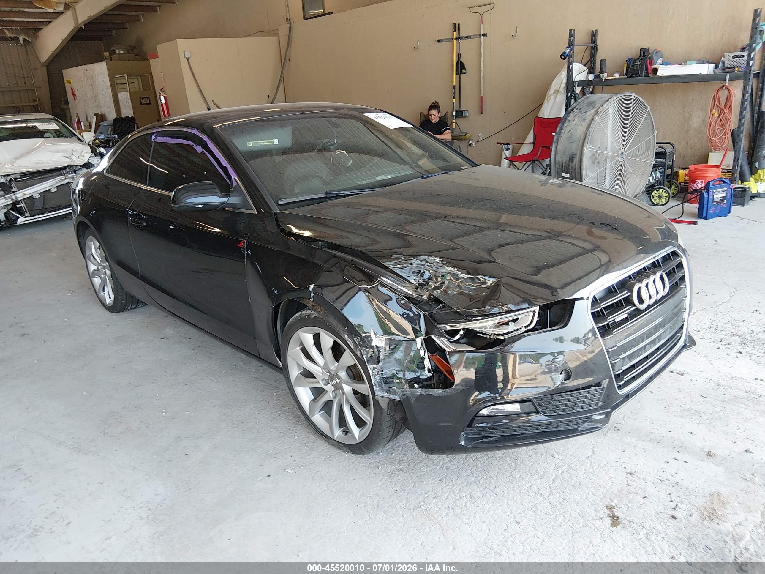 2013 Audi A5 Premium Plus, VIN WAULFAFR7DA057400 — Front end