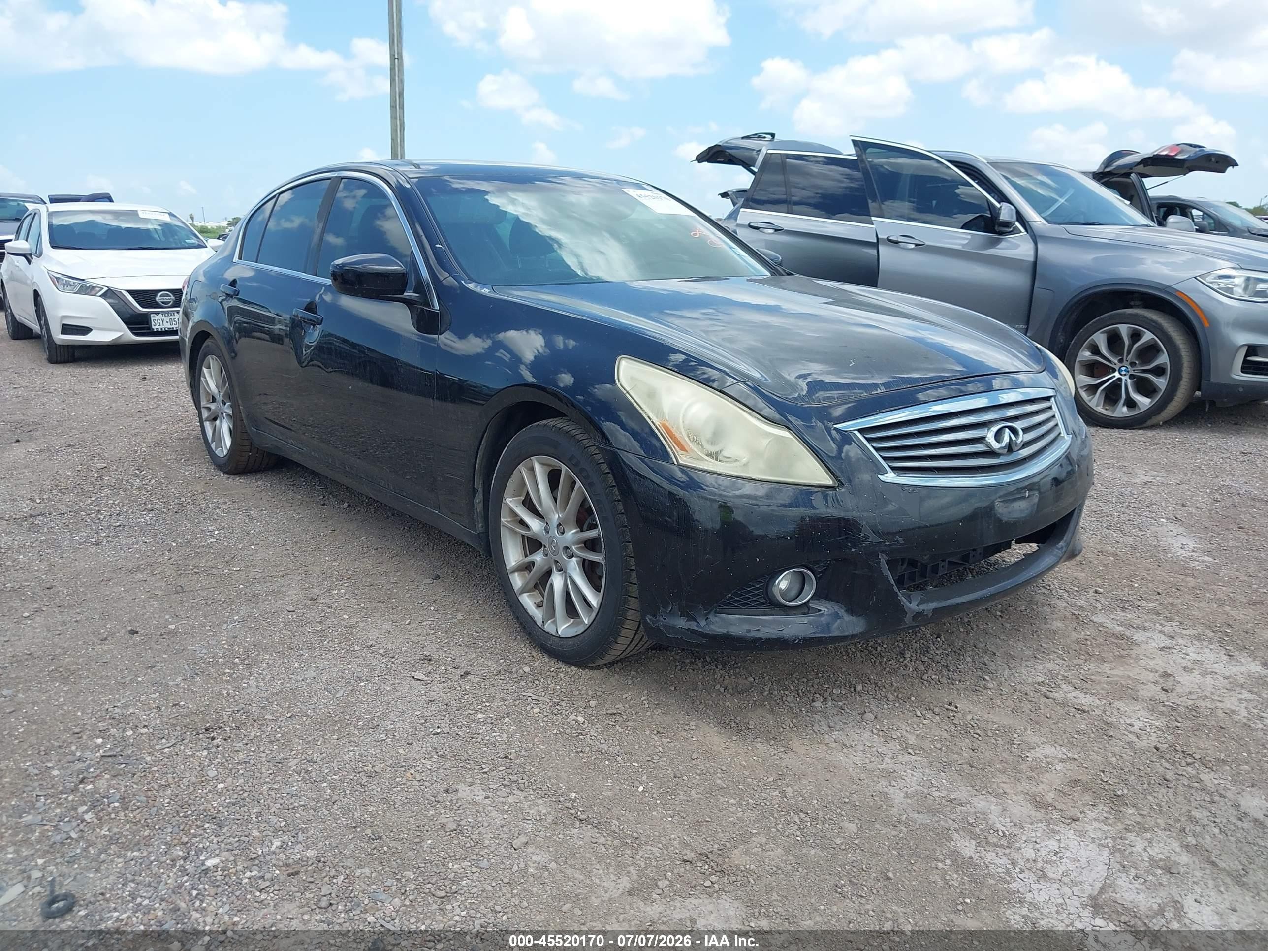 2012 Infiniti G37 Journey, VIN JN1CV6AP9CM620620 — Front end