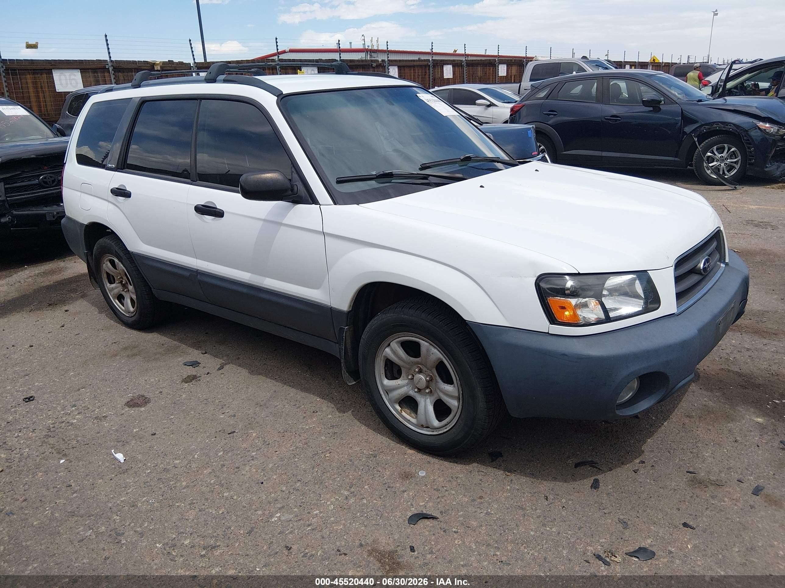 2003 Subaru Forester X, VIN JF1SG63683H765704 — Rear end