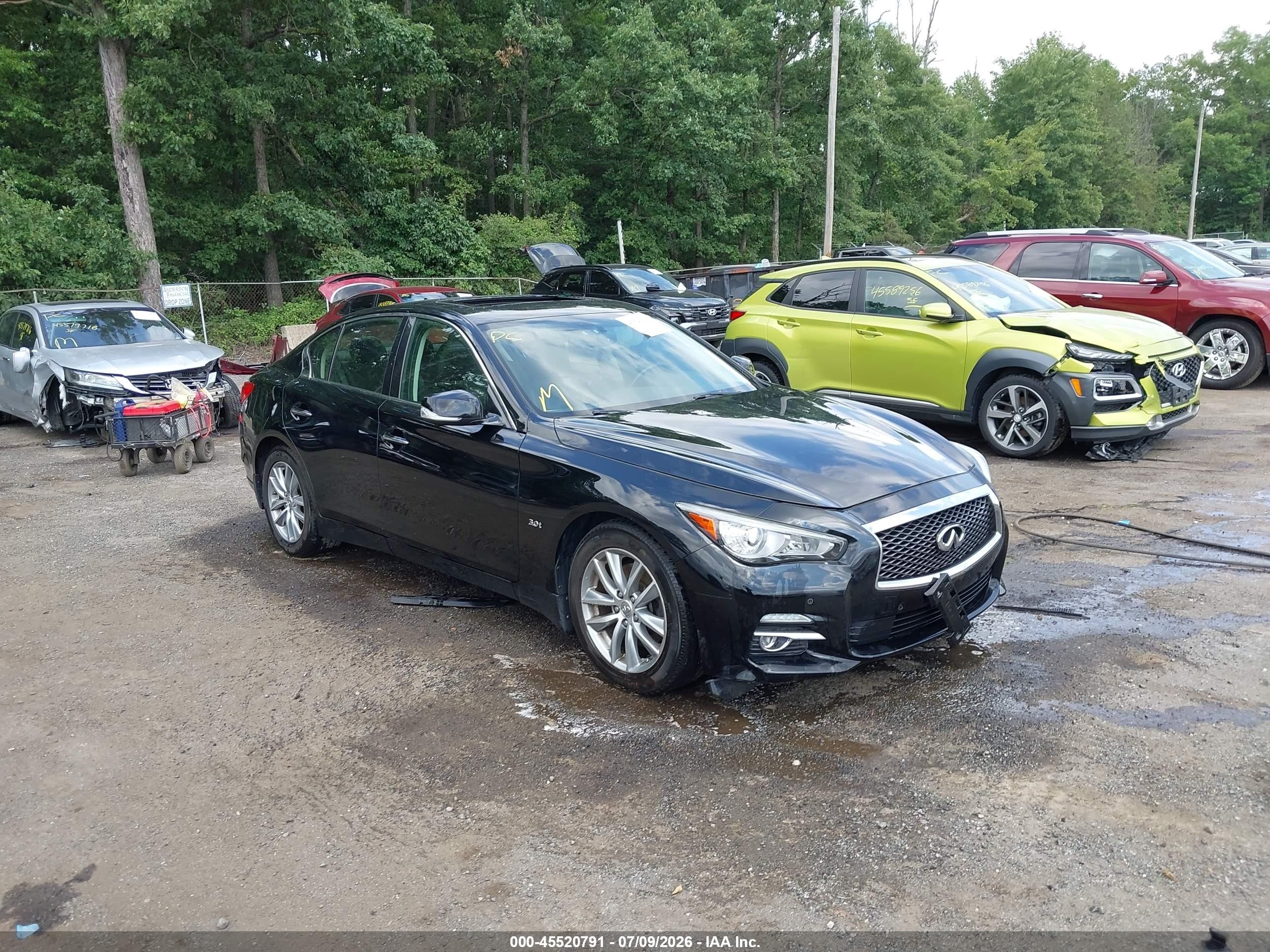 2016 Infiniti Q50 Premium, VIN JN1EV7AR5GM341848 — После угона