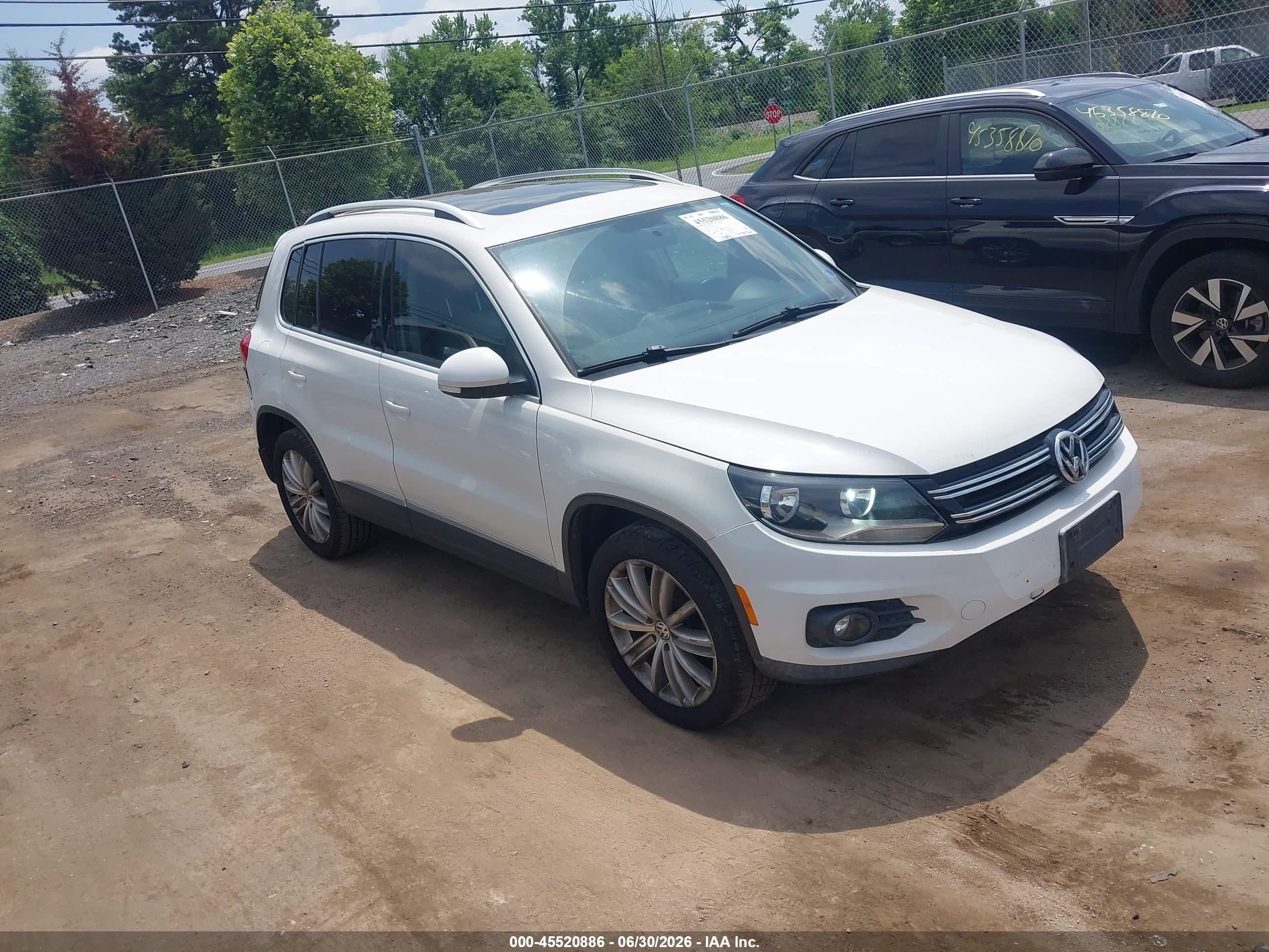 2013 Volkswagen Tiguan S, VIN WVGAV3AX7DW563015 — Rear end