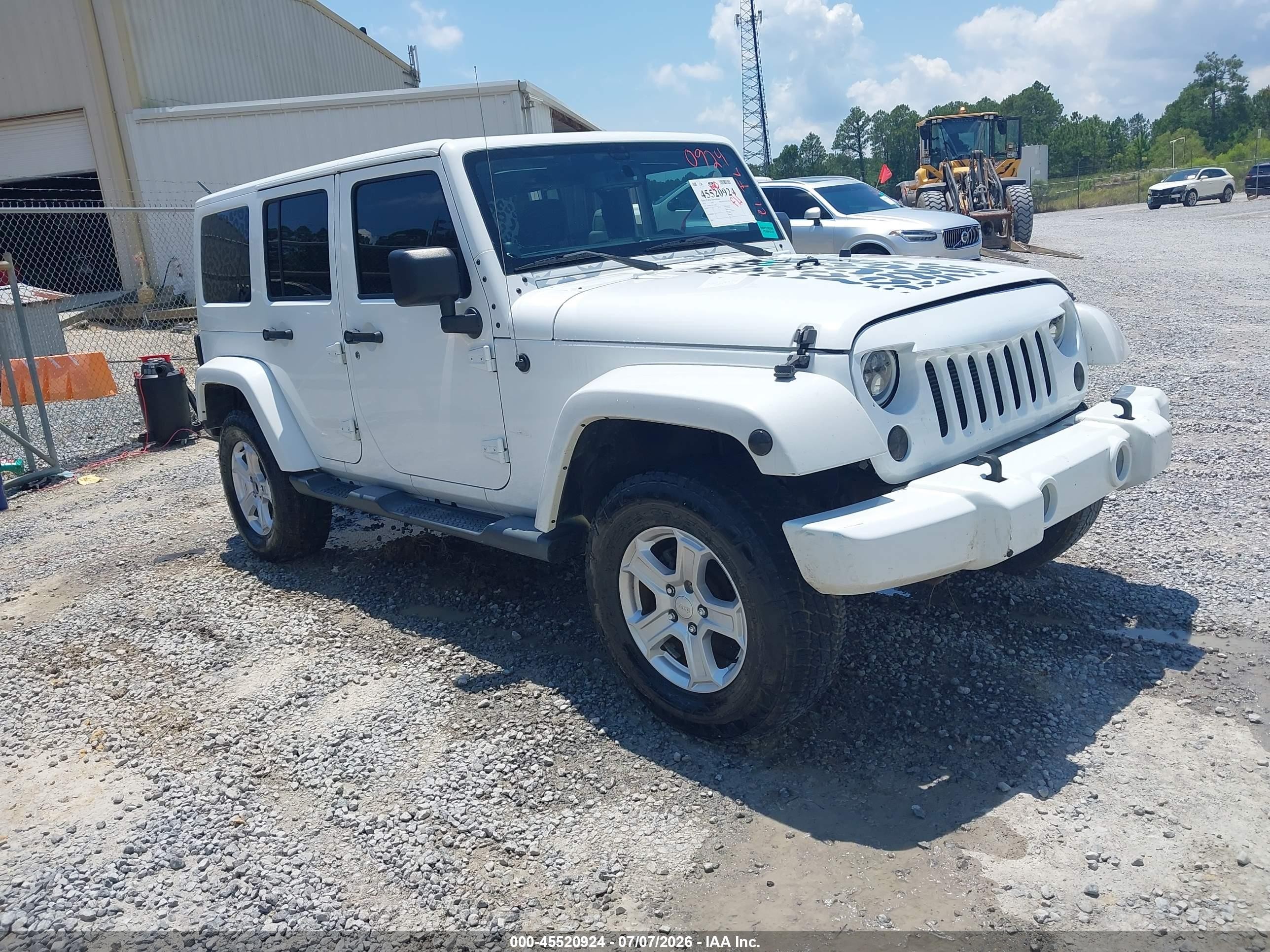 2014 Jeep Wrangler Unlimited Polar, VIN 1C4HJWEG2EL123801 — Water / flood