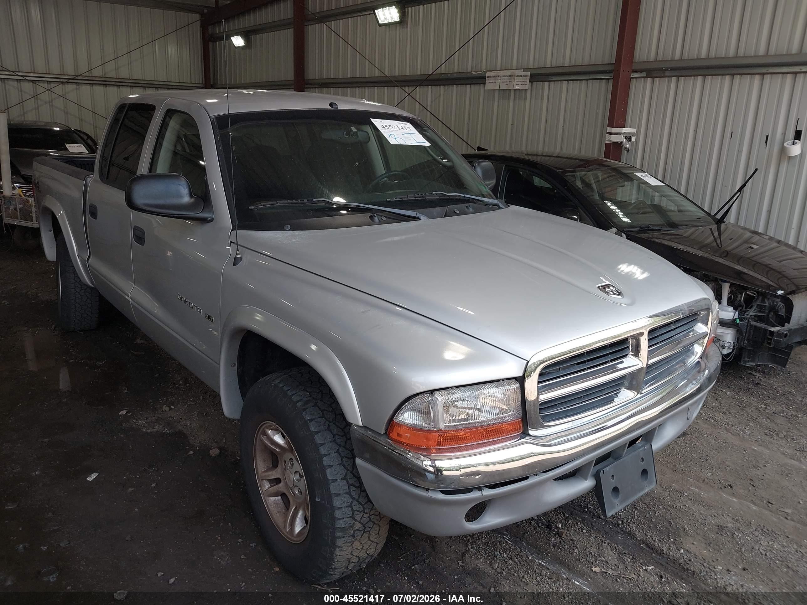 2002 Dodge Dakota SLT, VIN 1B7HG48N72S707478 — Rear end