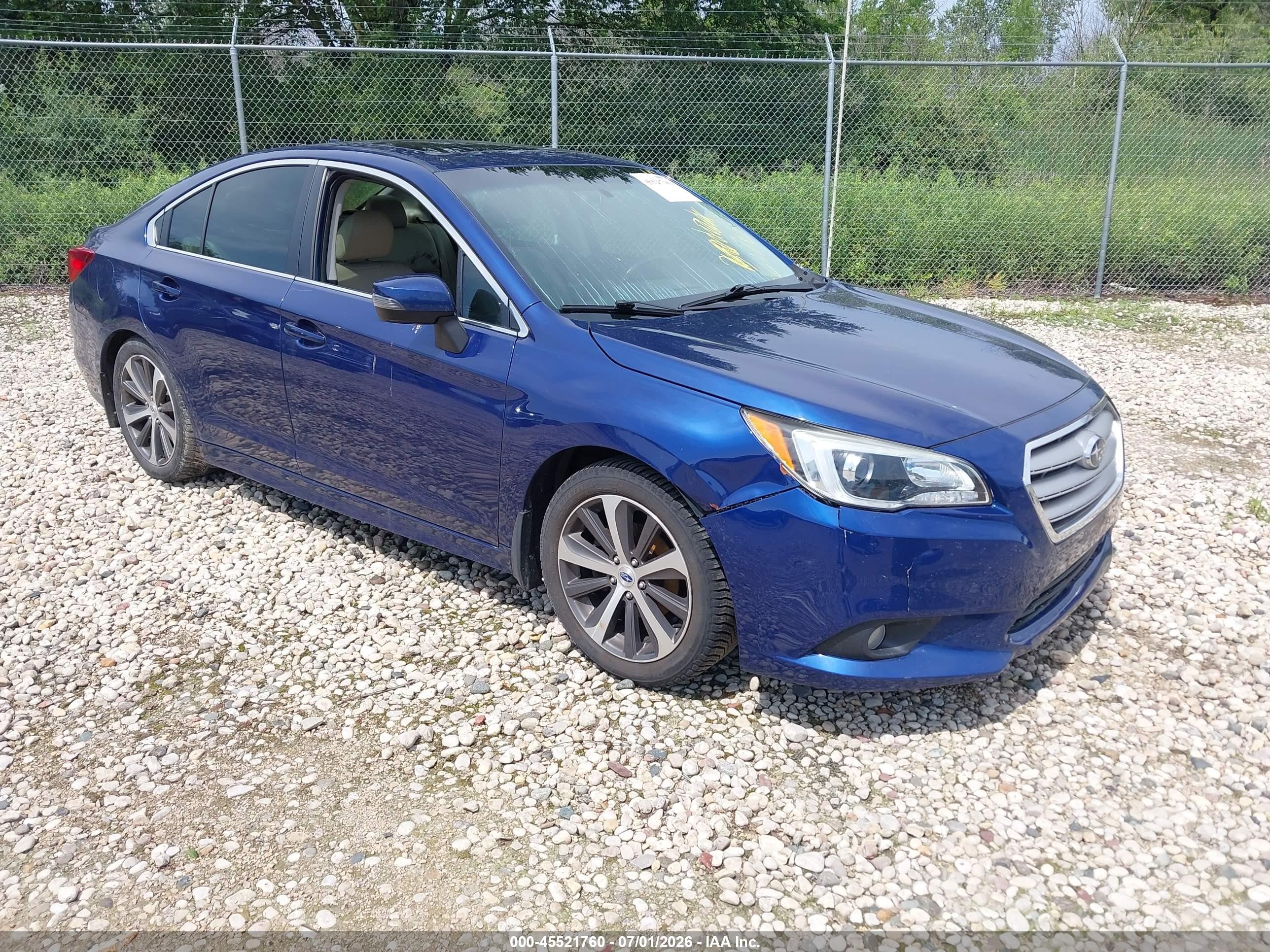 2017 Subaru Legacy Limited, VIN 4S3BNAK69H3010117 — Пожар в салоне