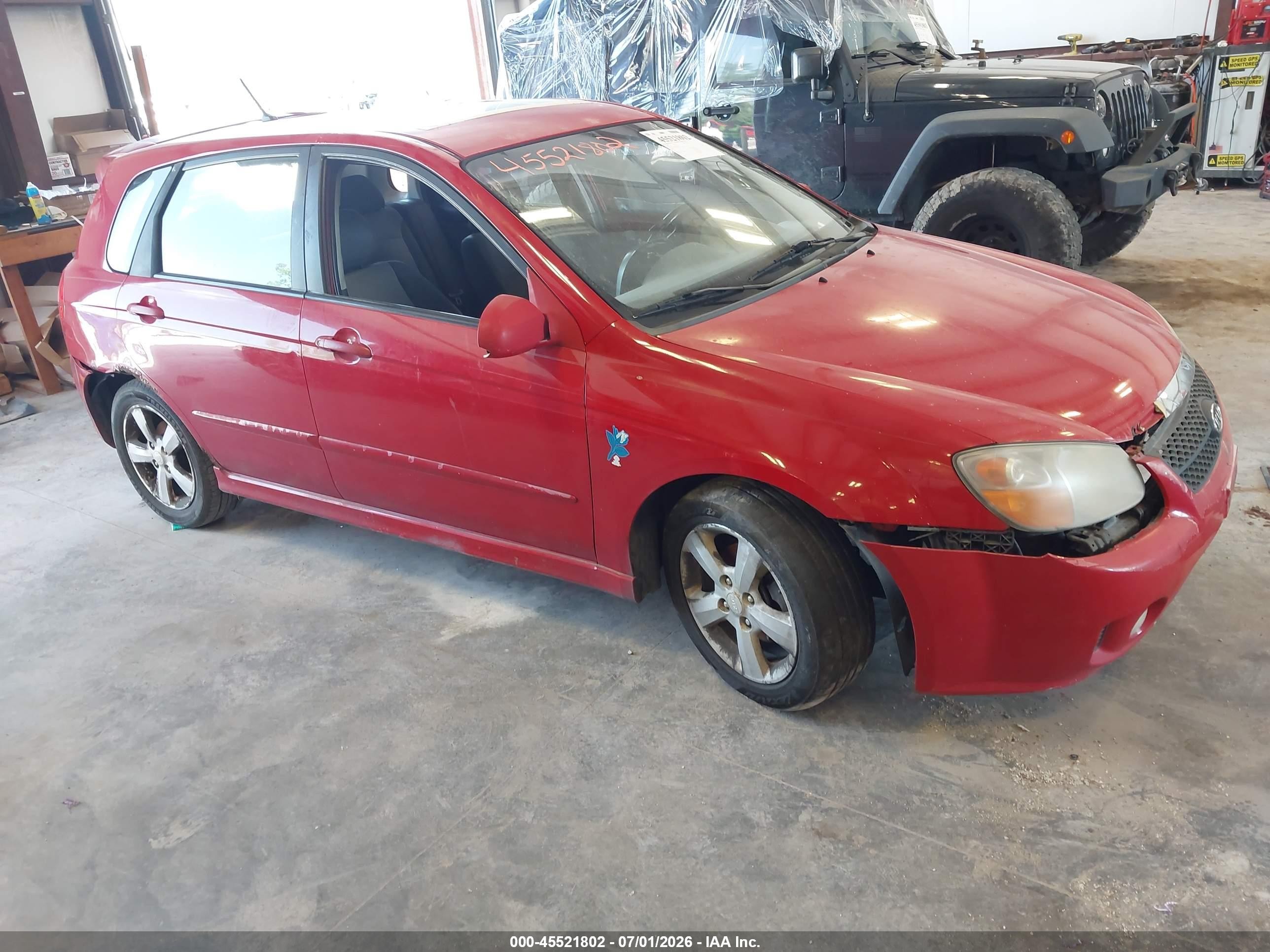 2007 Kia Spectra, VIN KNAFE161675009359 — Зад