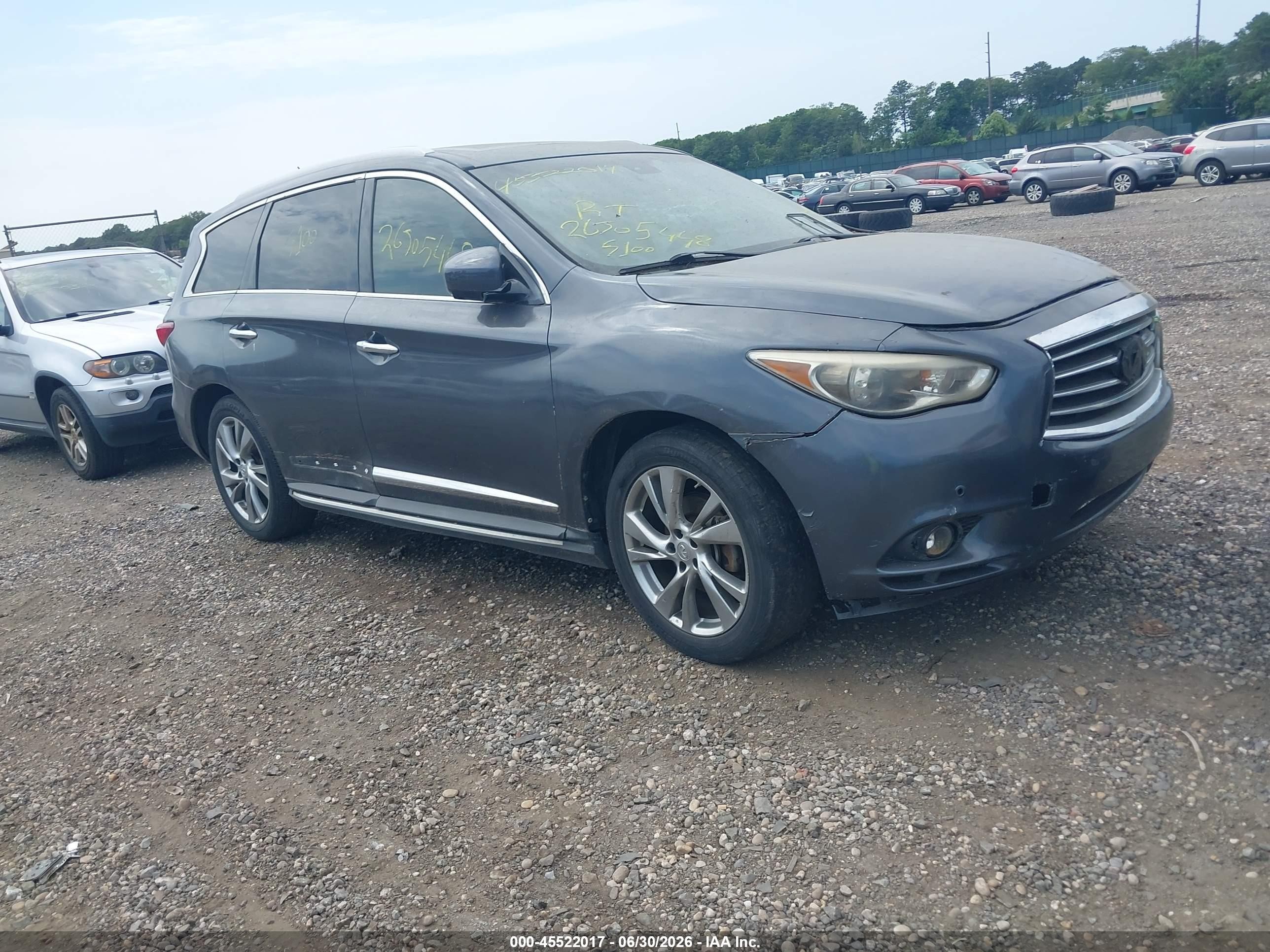 2013 Infiniti JX35, VIN 5N1AL0MM9DC316456 — Side