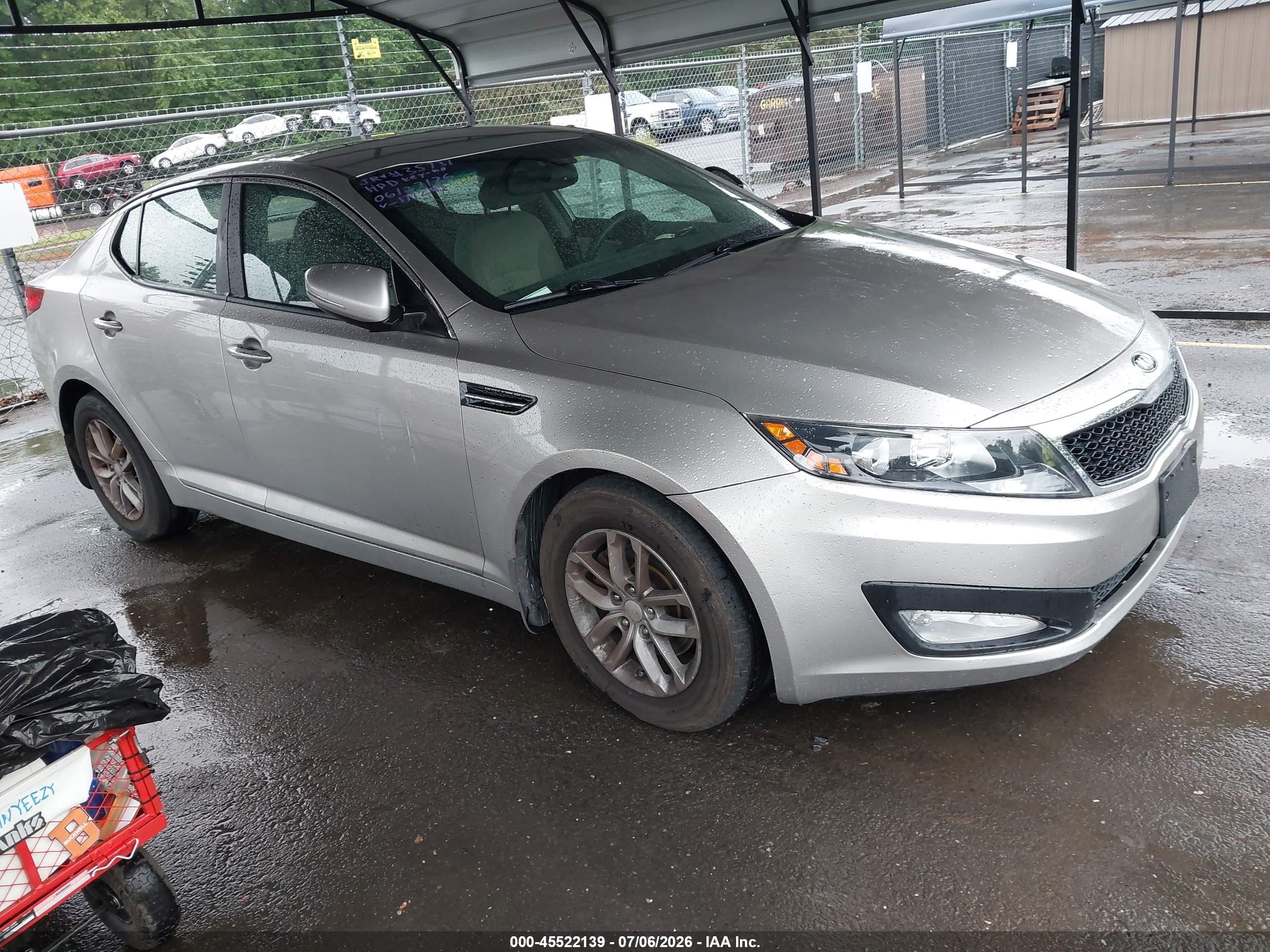 2013 Kia Optima LX, VIN 5XXGM4A7XDG177293 — Theft recovery
