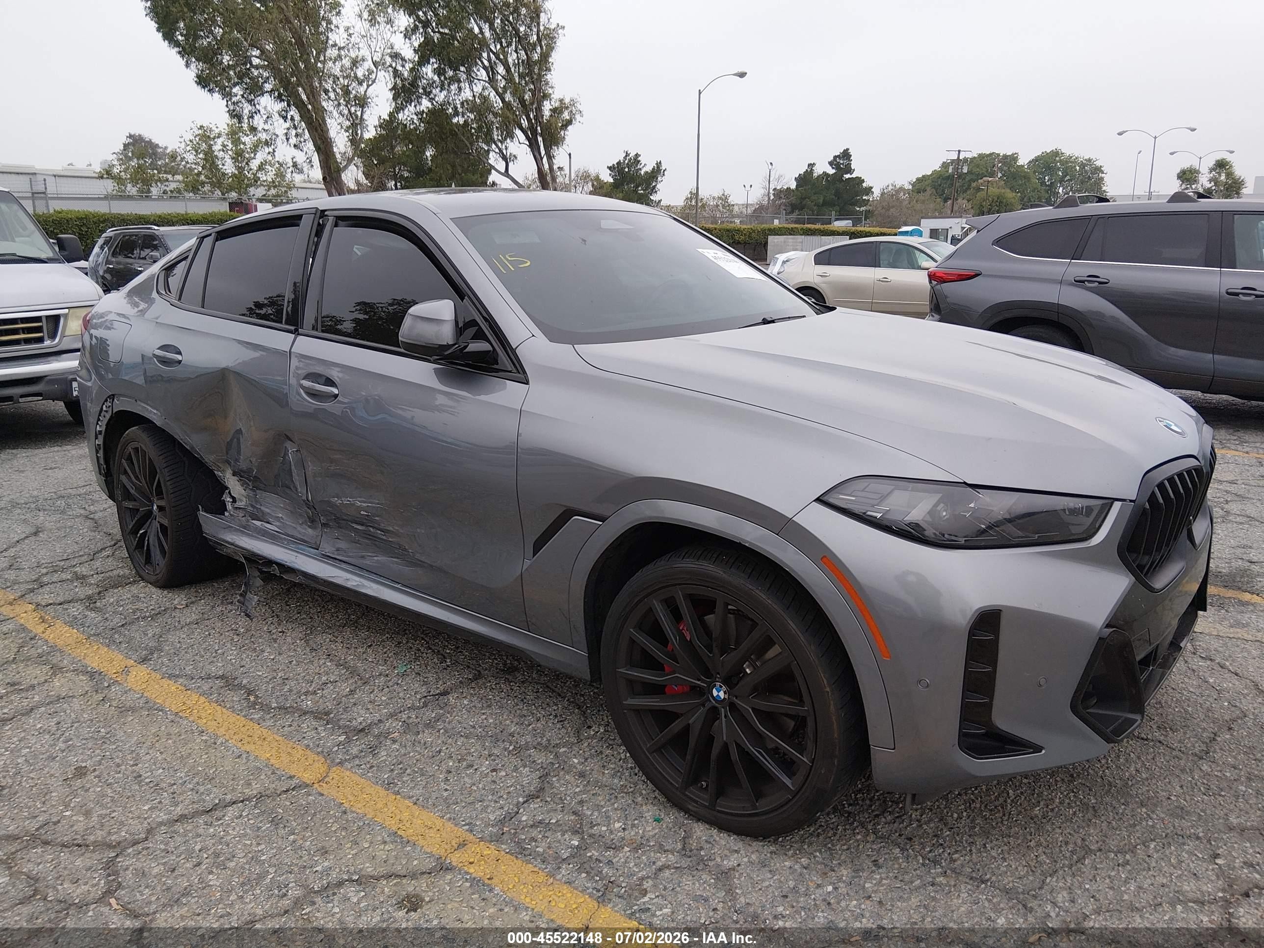 2024 BMW X6 xDrive40i, VIN 5UX33EX01R9U31882 — Side