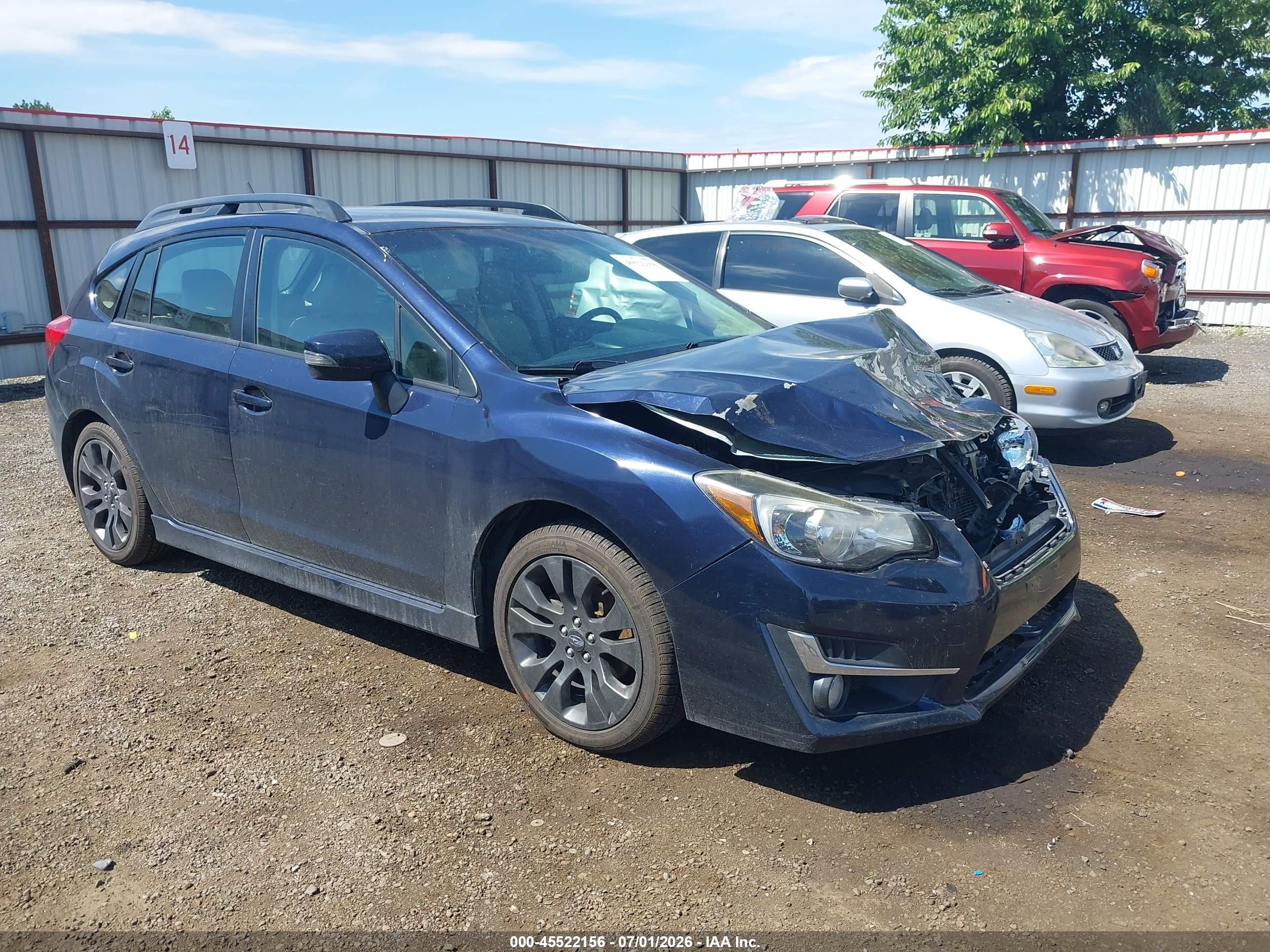 2015 Subaru Impreza Special Sports Limited, VIN JF1GPAW61FH205211 — Front end