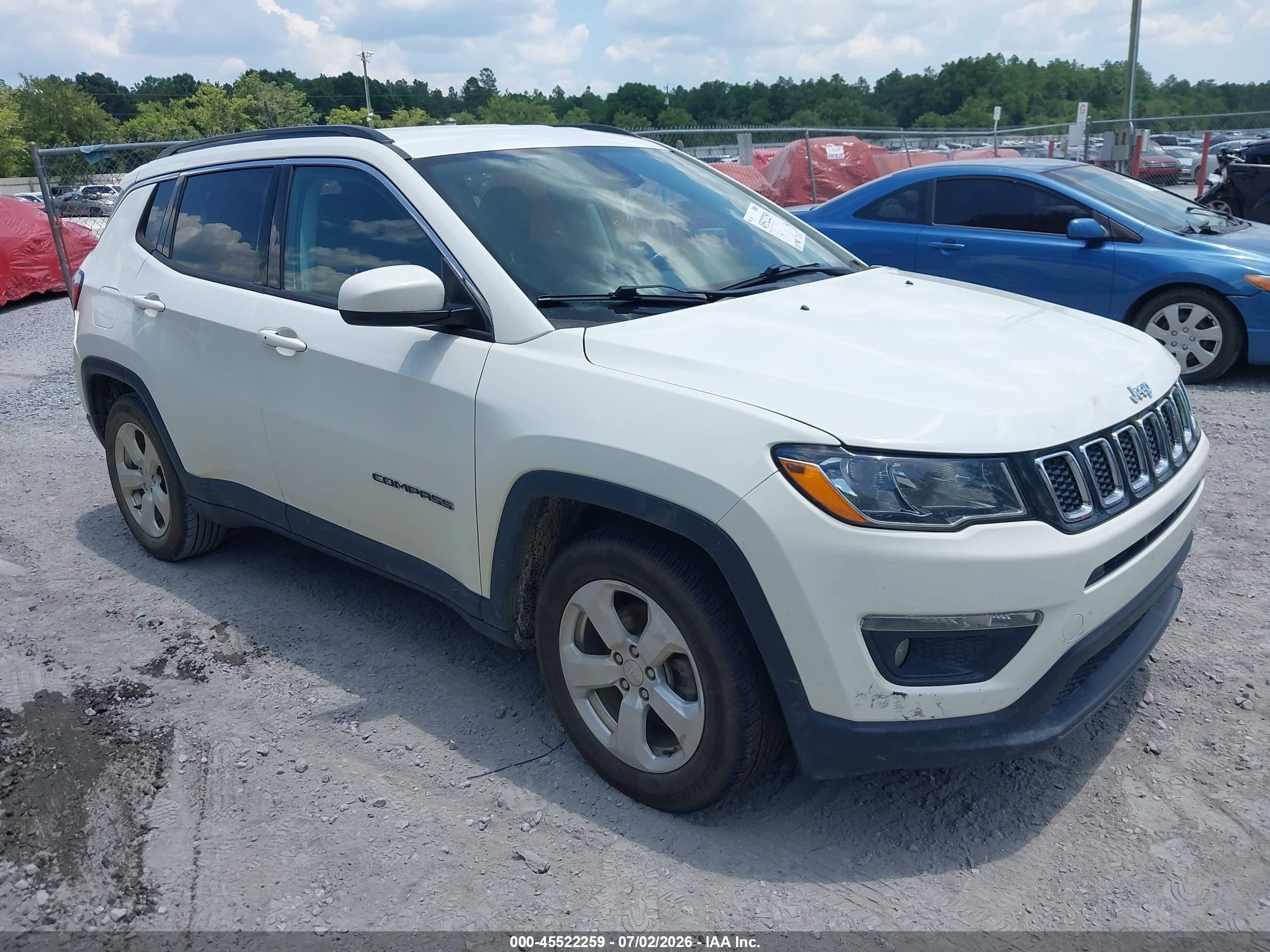 2021 Jeep Compass Latitude, VIN 3C4NJCBB7MT592248 — Fresh water flood